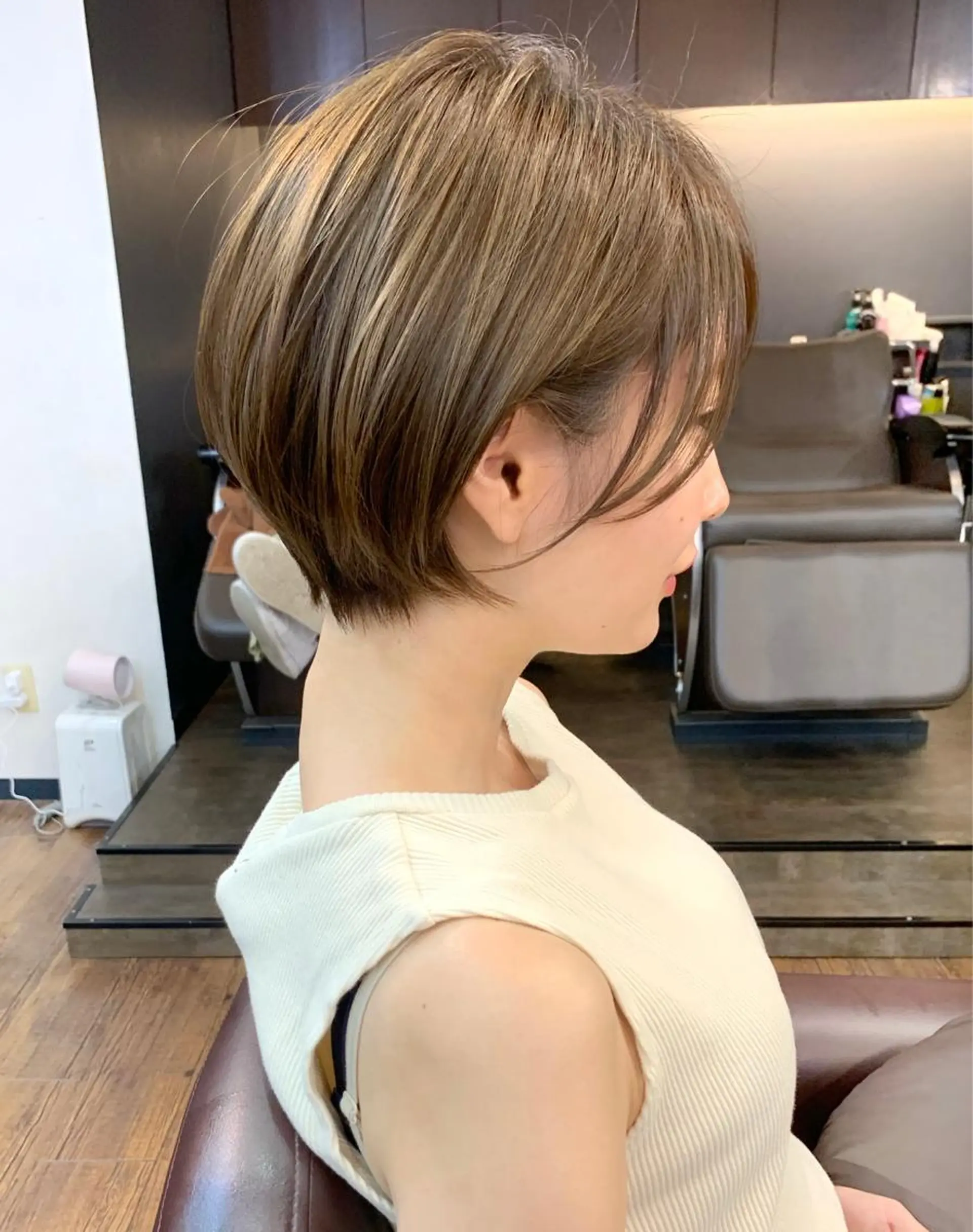 ショート 縮毛矯正/ショート/ レイヤー/畑中正敏のヘアスタイル