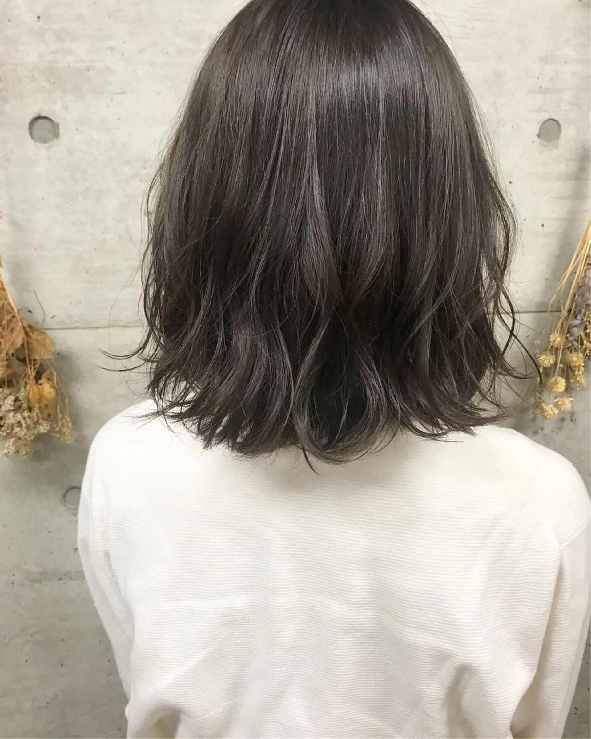 ミディアム カラー ヘアアレンジ アッシュ clan所属・Satsuki ✂︎♡のヘアスタイル