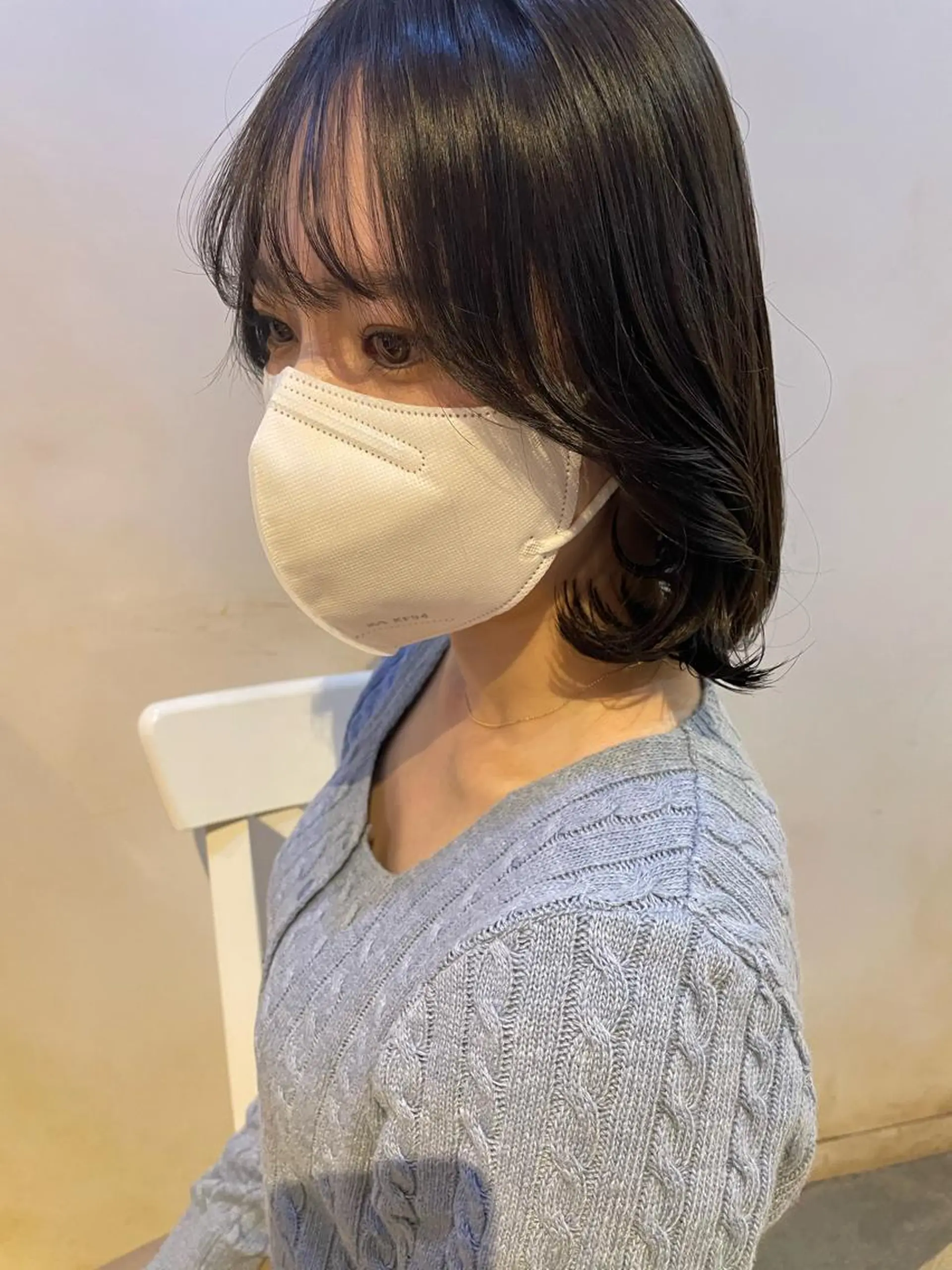 ミディアム カット ヘアカラー 似合わせのプロ🕊 美髪矯正/ioriのヘアスタイル