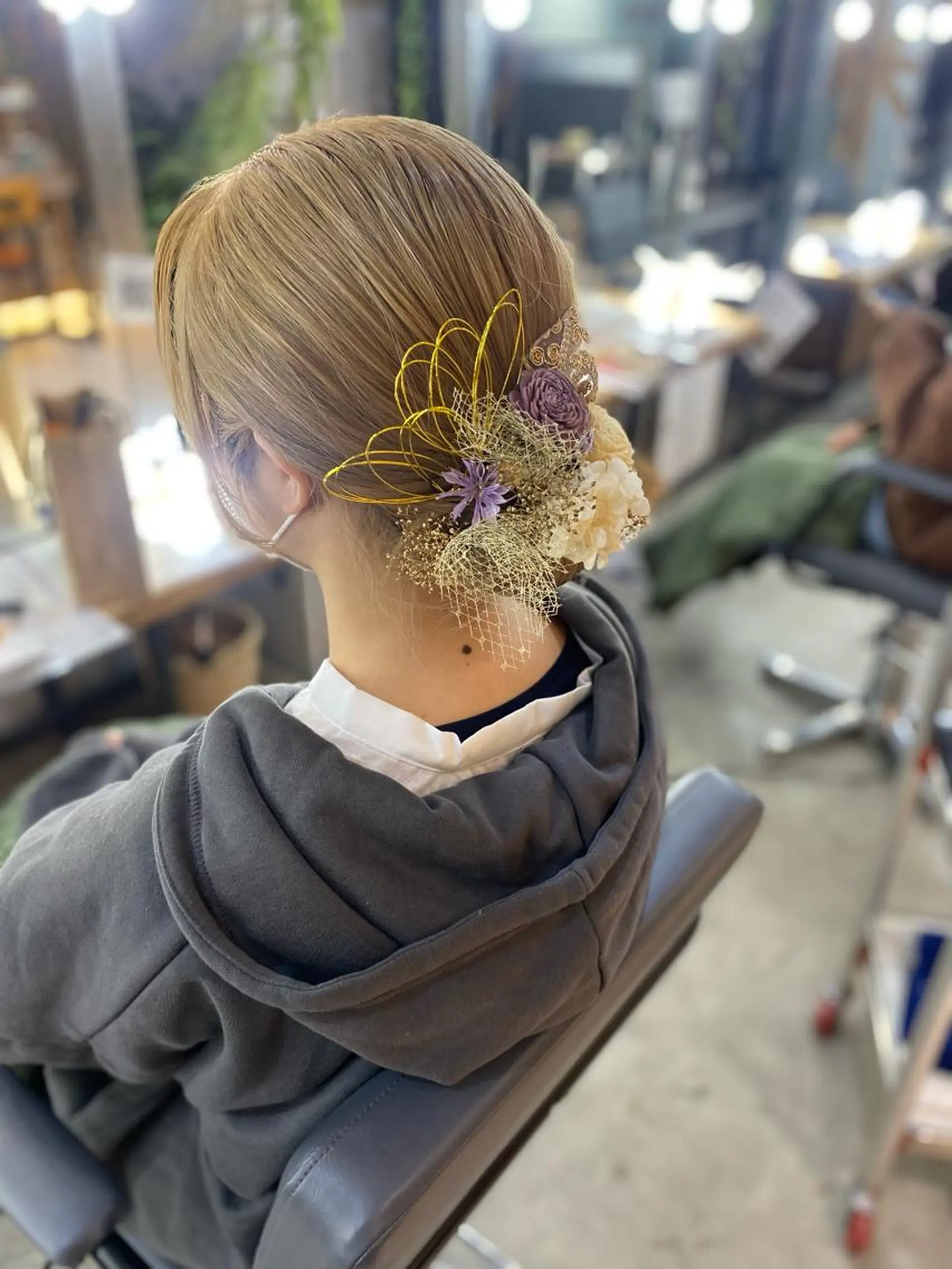 ミディアム ヘアアレンジ 溜 一太のヘアスタイル