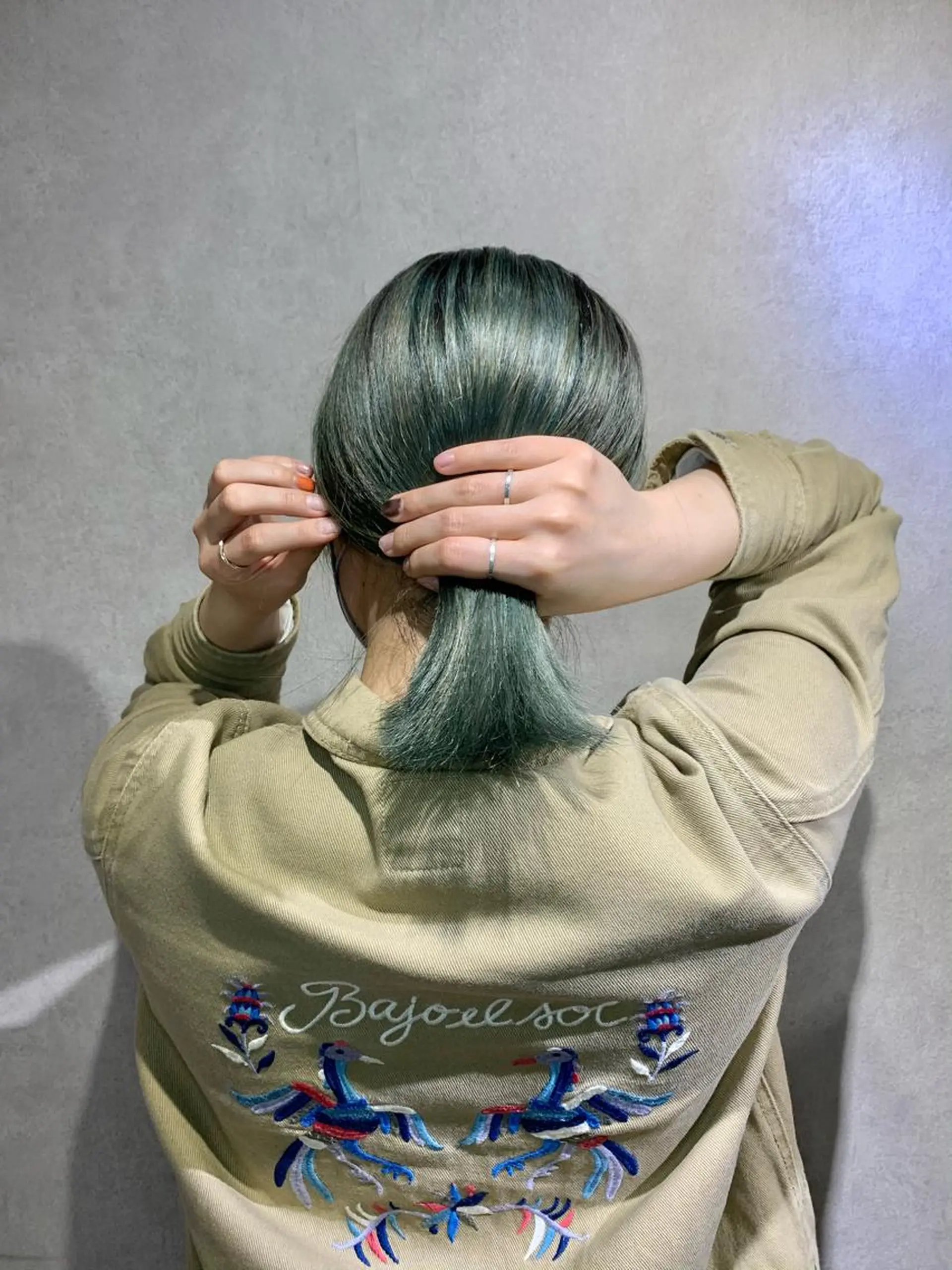 ショート カラー ミント ミントグリーン 髪質改善＊韓国ヘア＊ レイヤー＊IBUKIのヘアスタイル