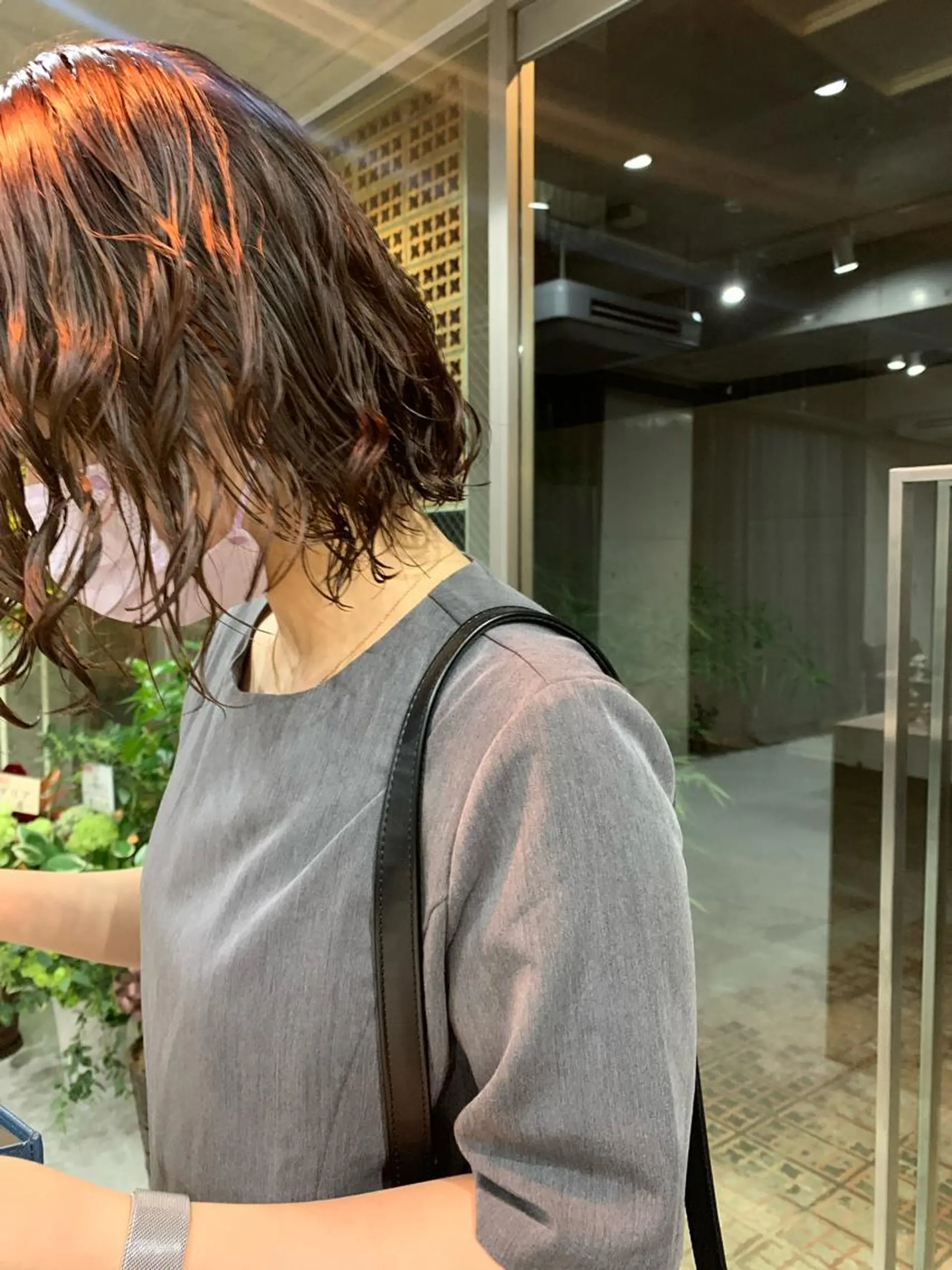 ミディアム パーマ ボブパーマコテ巻き風 パーマNo1深江秀平のヘアスタイル