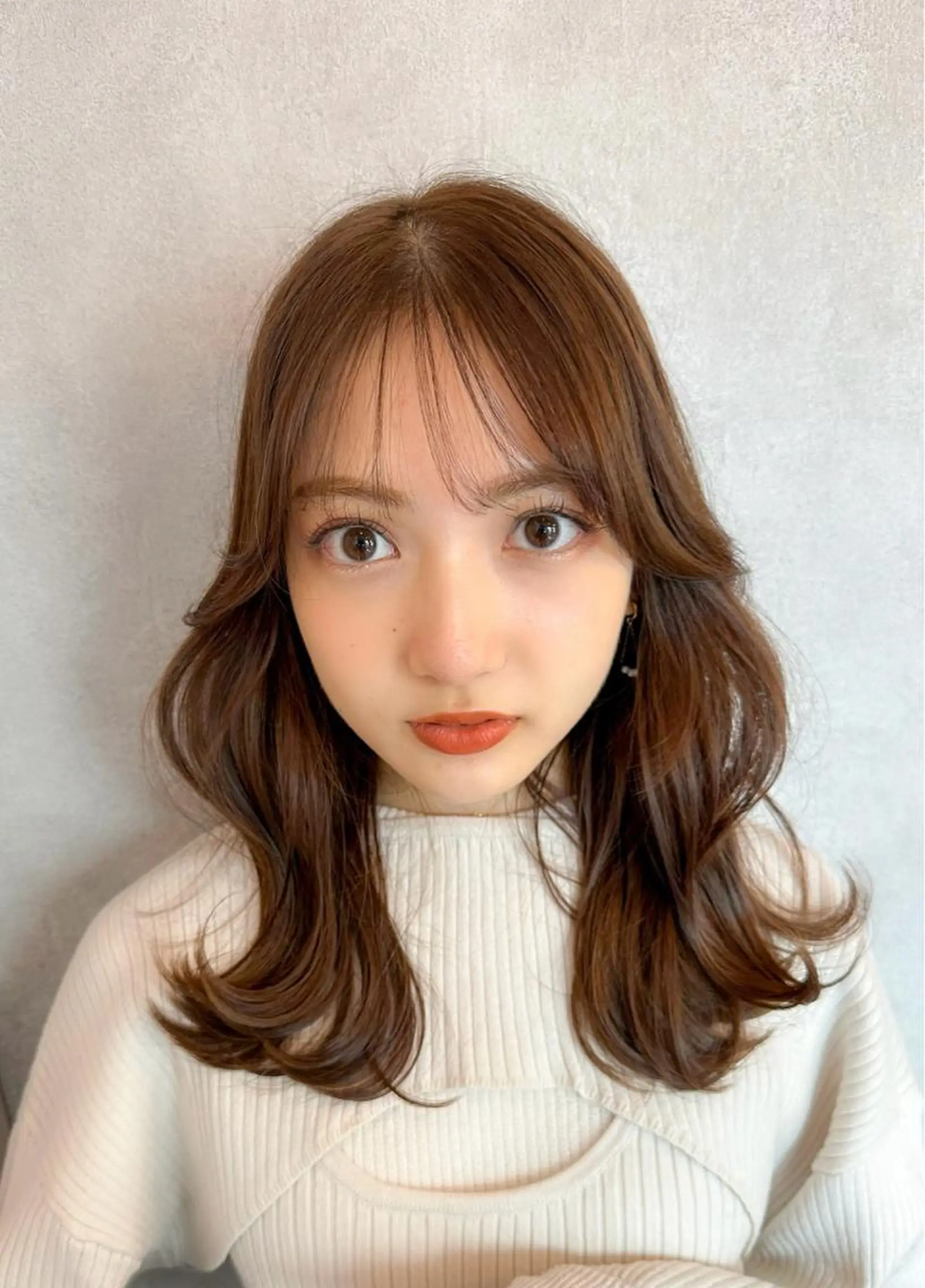 セミロング カラー シールエクステ セミロングパーマ ブリーチ ケアブリーチ ダブルカラー 新宿/韓国風レイヤー 髪質改善/渋谷直樹のヘアスタイル