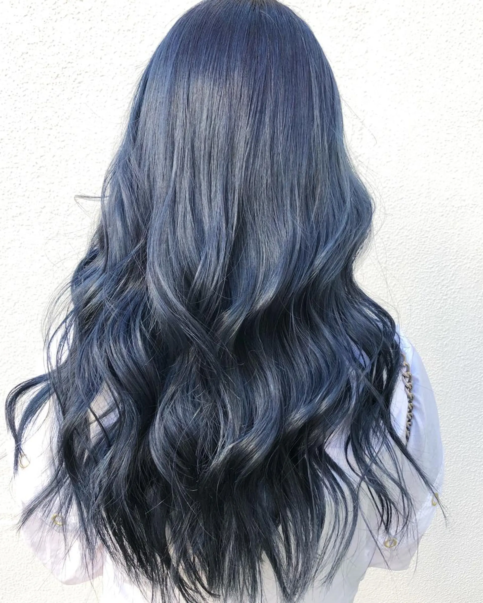 ロング カラー ネイビーカラー 外国人風カラー レイヤーカット BLend 渋谷のヘアスタイル