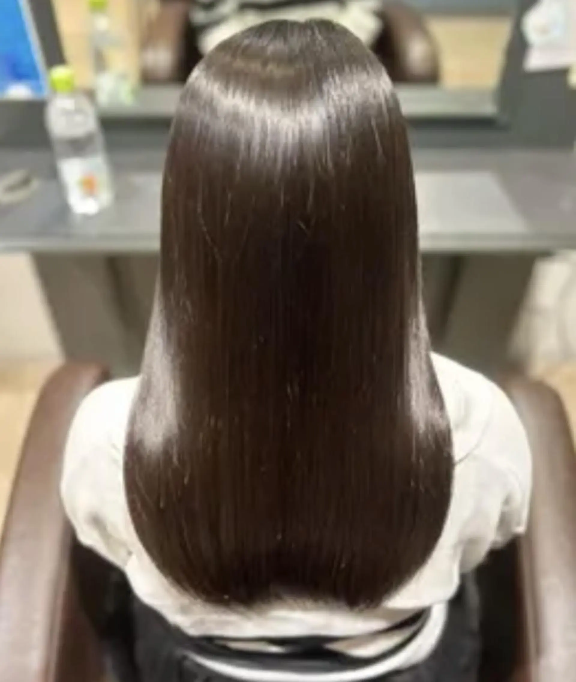 セミロング パーマ ストレートパーマ カット ゆい 縮毛矯正/髪質改善のヘアスタイル