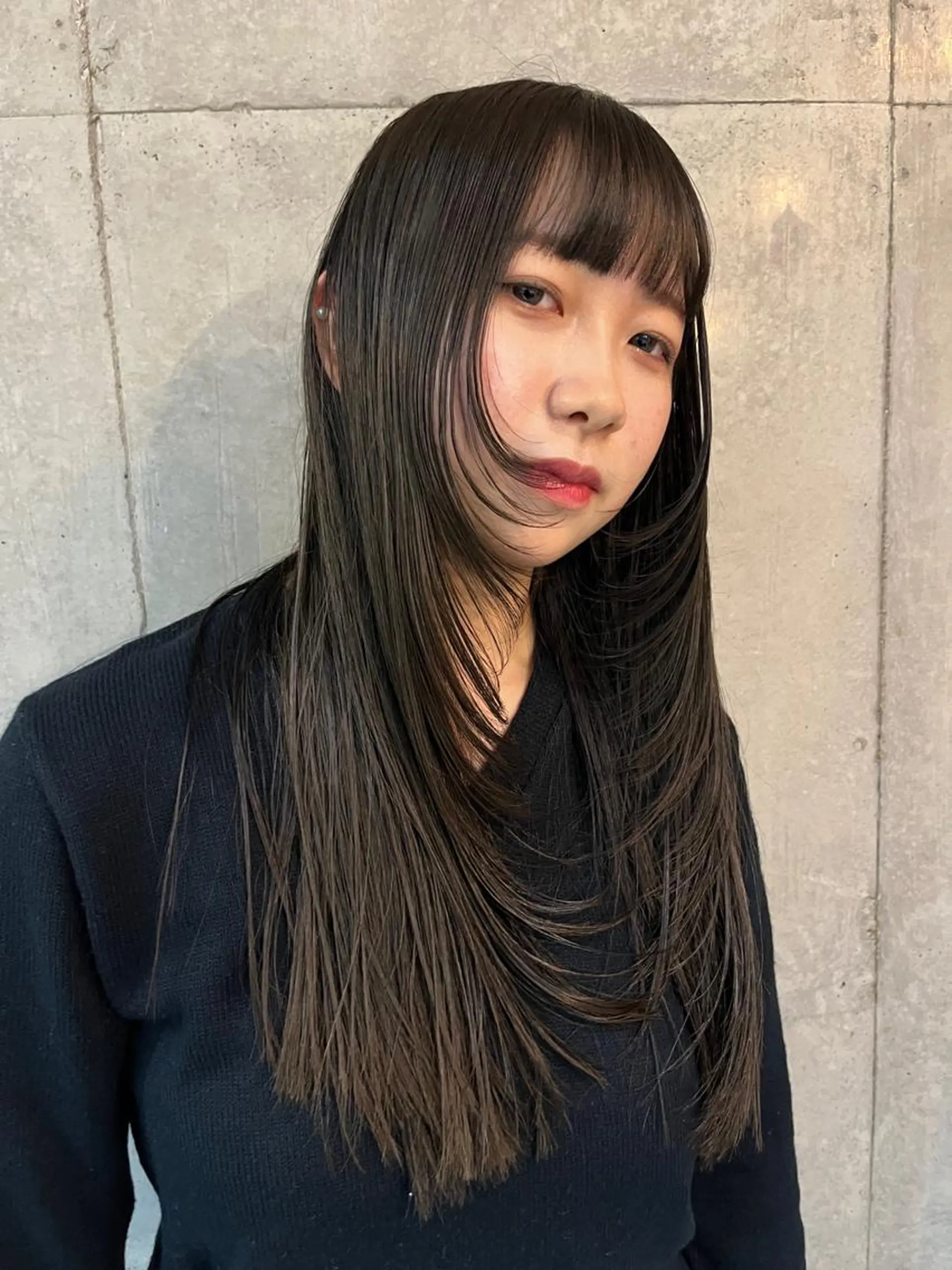 ロング レイヤーカット\ウル フ　chinatsuのヘアスタイル
