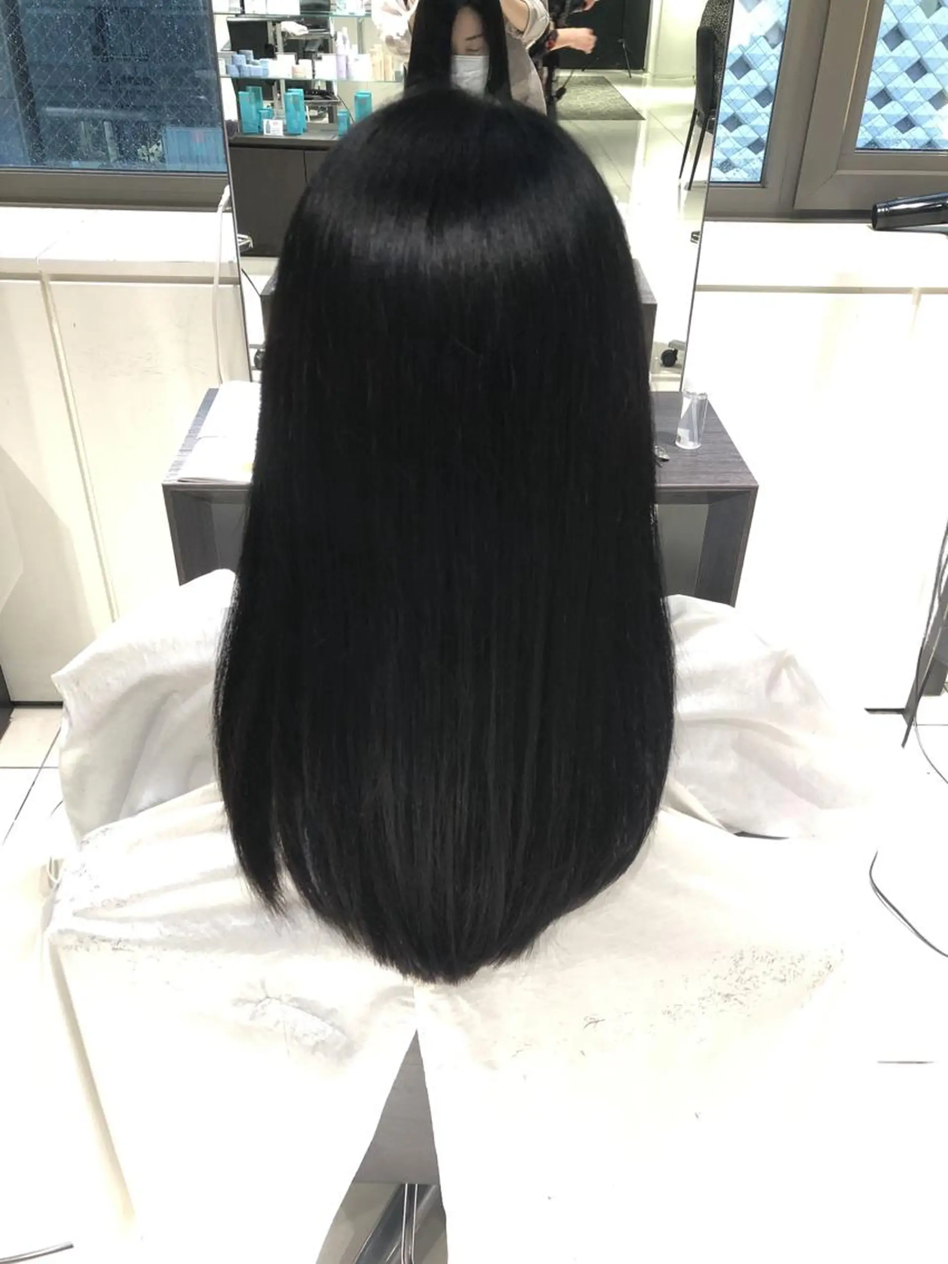 ロング 🦋ミルクティーベー ジュ🦋mayukiのヘアスタイル