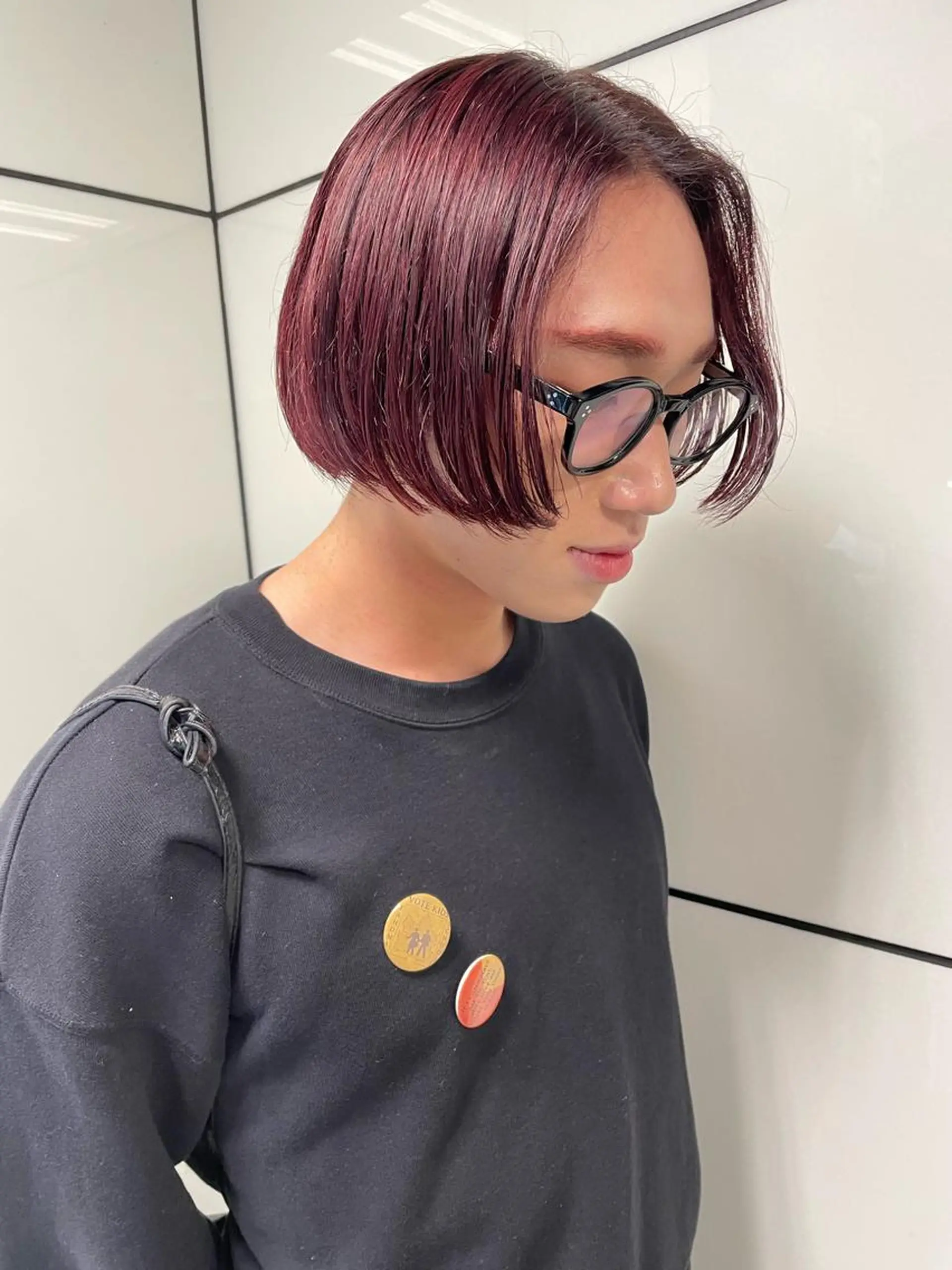 メンズ メンズハイトーン メンズパーマ 学生（メンズ向け） ヘアカラー メンズ/艶髪/カラー サクラ🌸のヘアスタイル