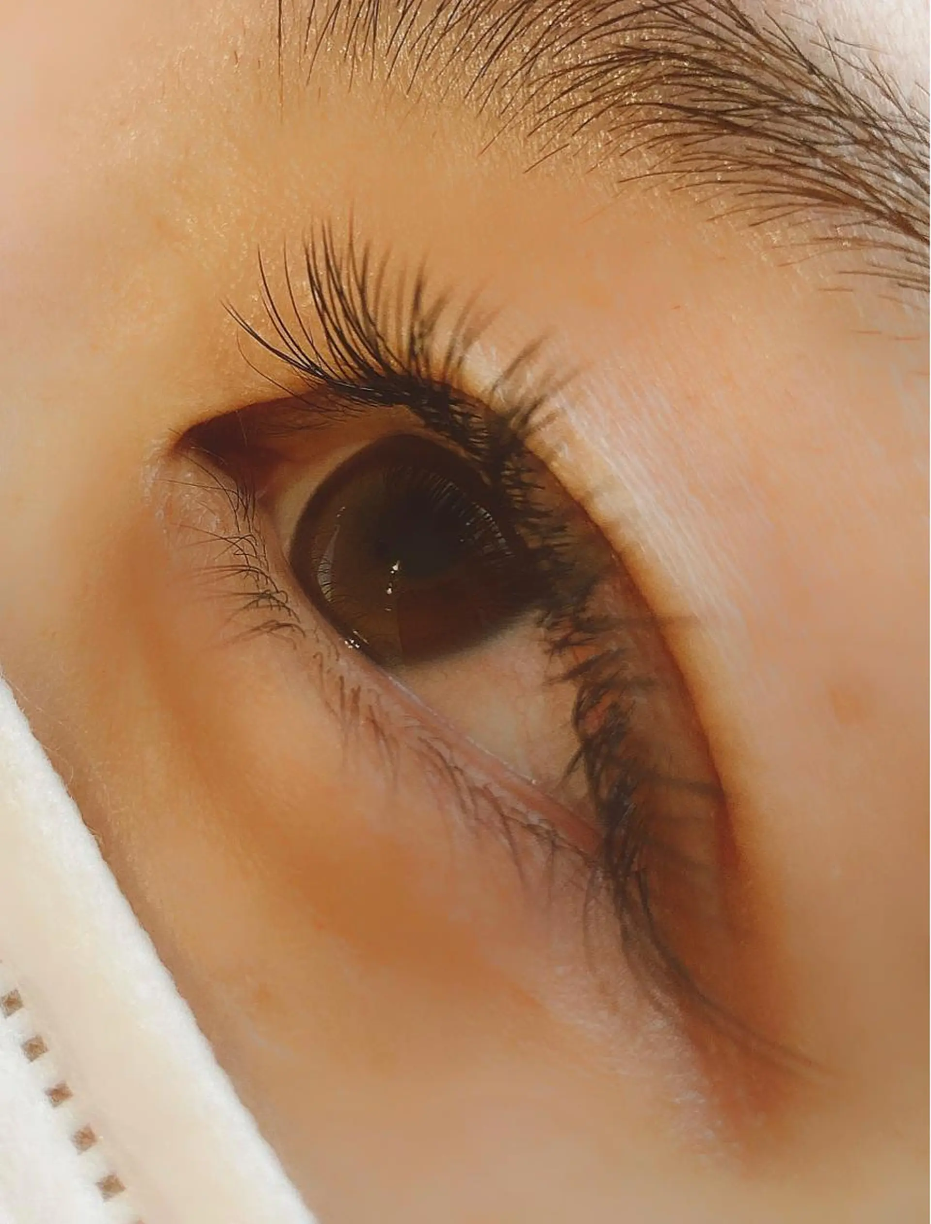 マツエク・マツパ 付け放題 フラットラッシュ 目尻長め L'Allure所属・野上 好乃のマツエク・マツパデザイン