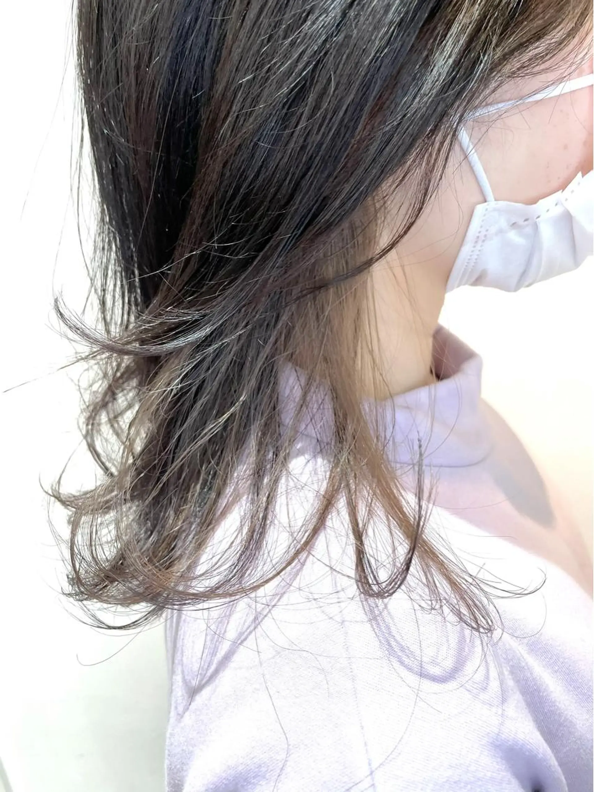 セミロング カラー 渡辺 瑠美のヘアスタイル