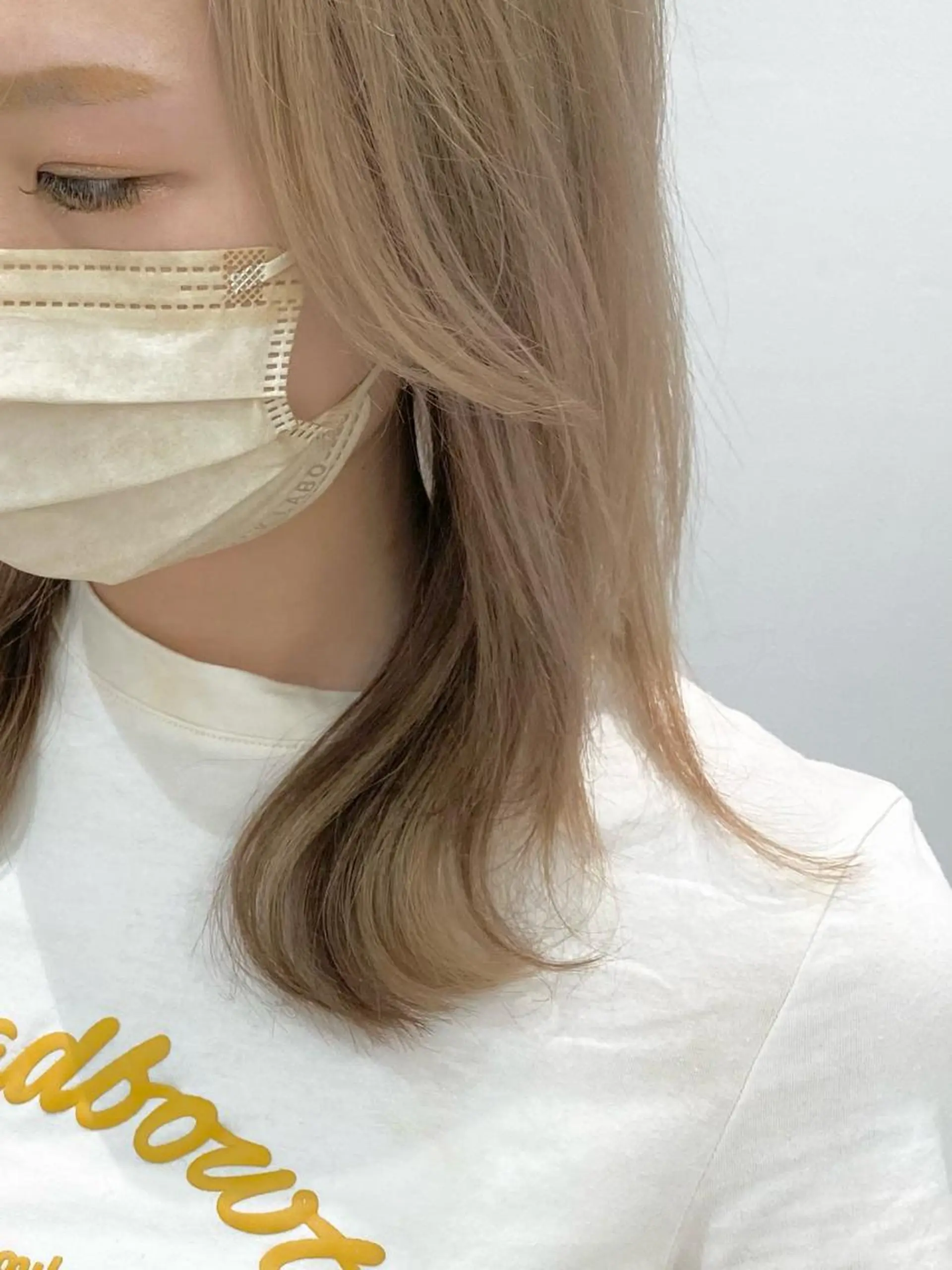 セミロング 似合わせ艶髪カラー ❤️ハダユミのヘアスタイル