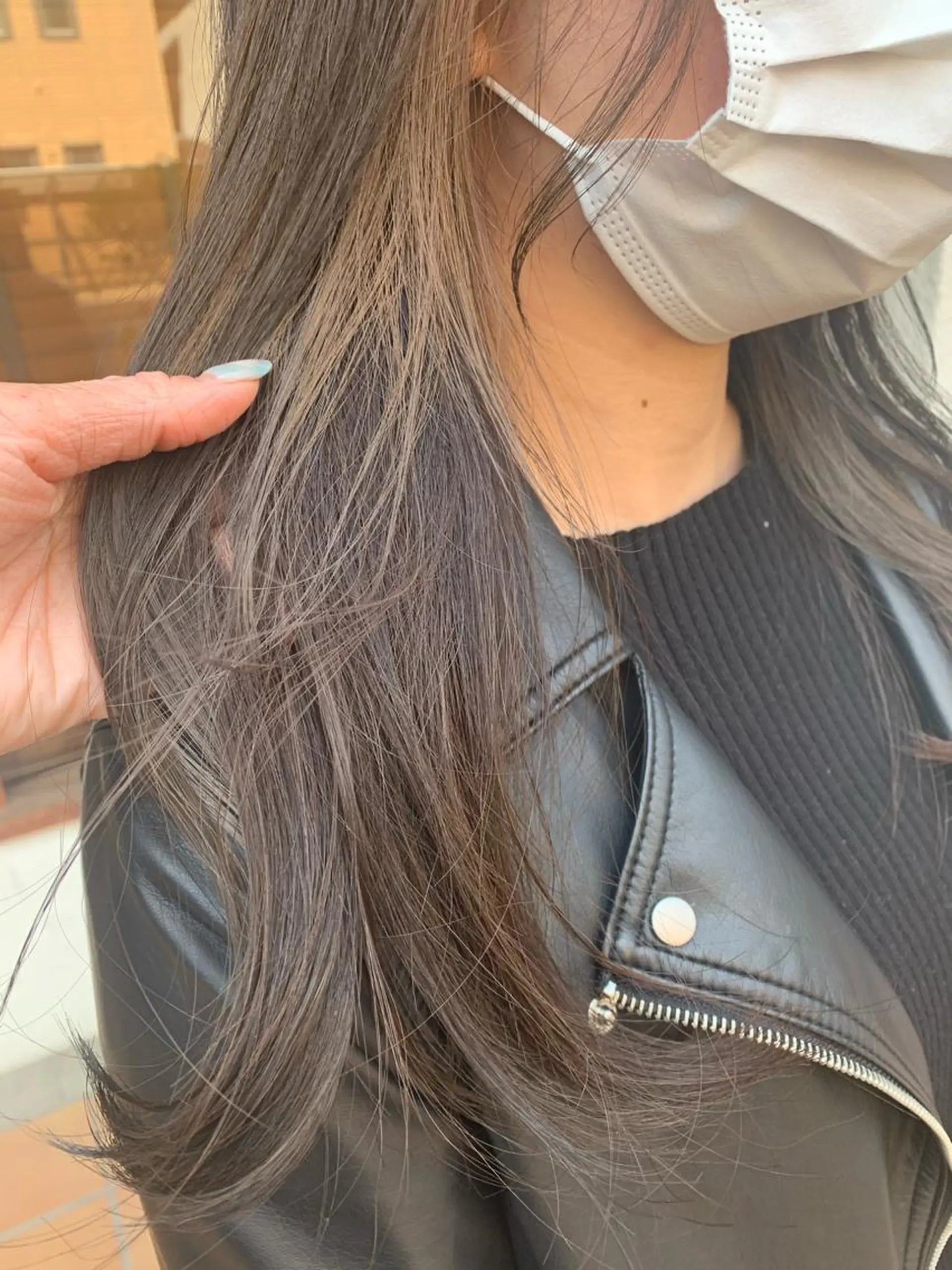 セミロング カラー カット ヘアカラー トリートメント 中津/柔らかカラー/ ナガオ　イズミのヘアスタイル