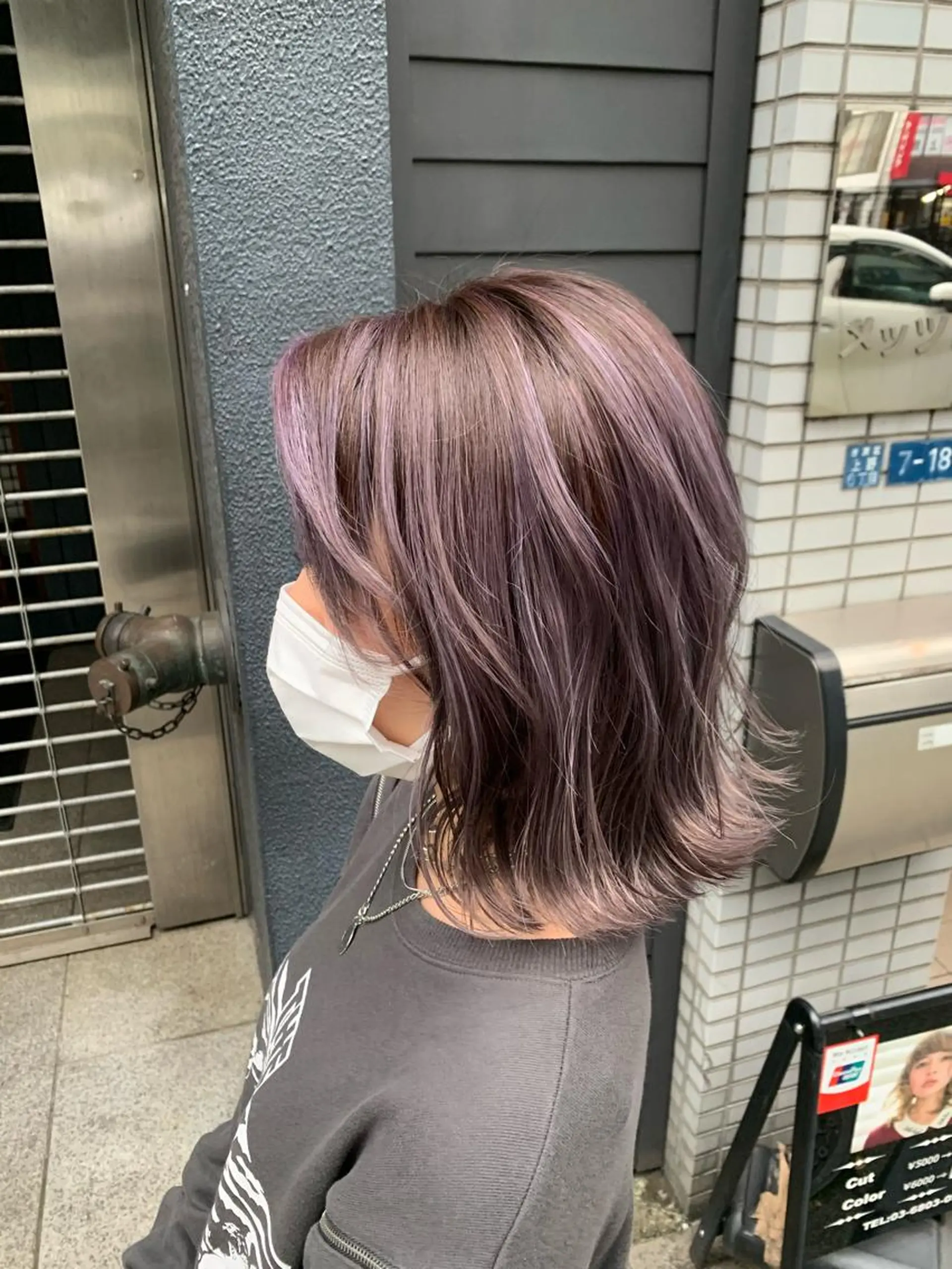 ミディアム カラー ヘアアレンジ ヘアカラー トリートメント 🦋韓国ヘア 坂本 菜摘🦋のヘアスタイル