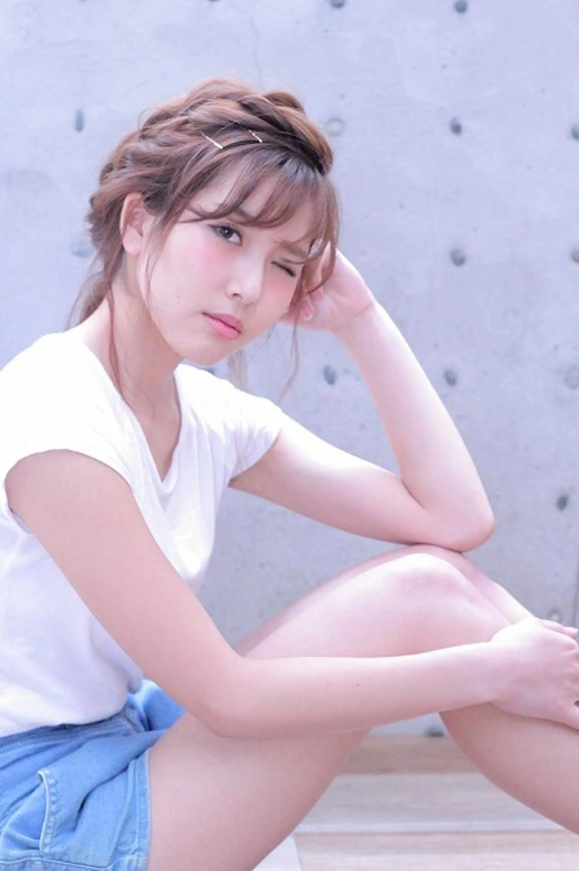 セミロング ヘアアレンジ 簡単アレンジ cachecache所属・及川 光のヘアスタイル