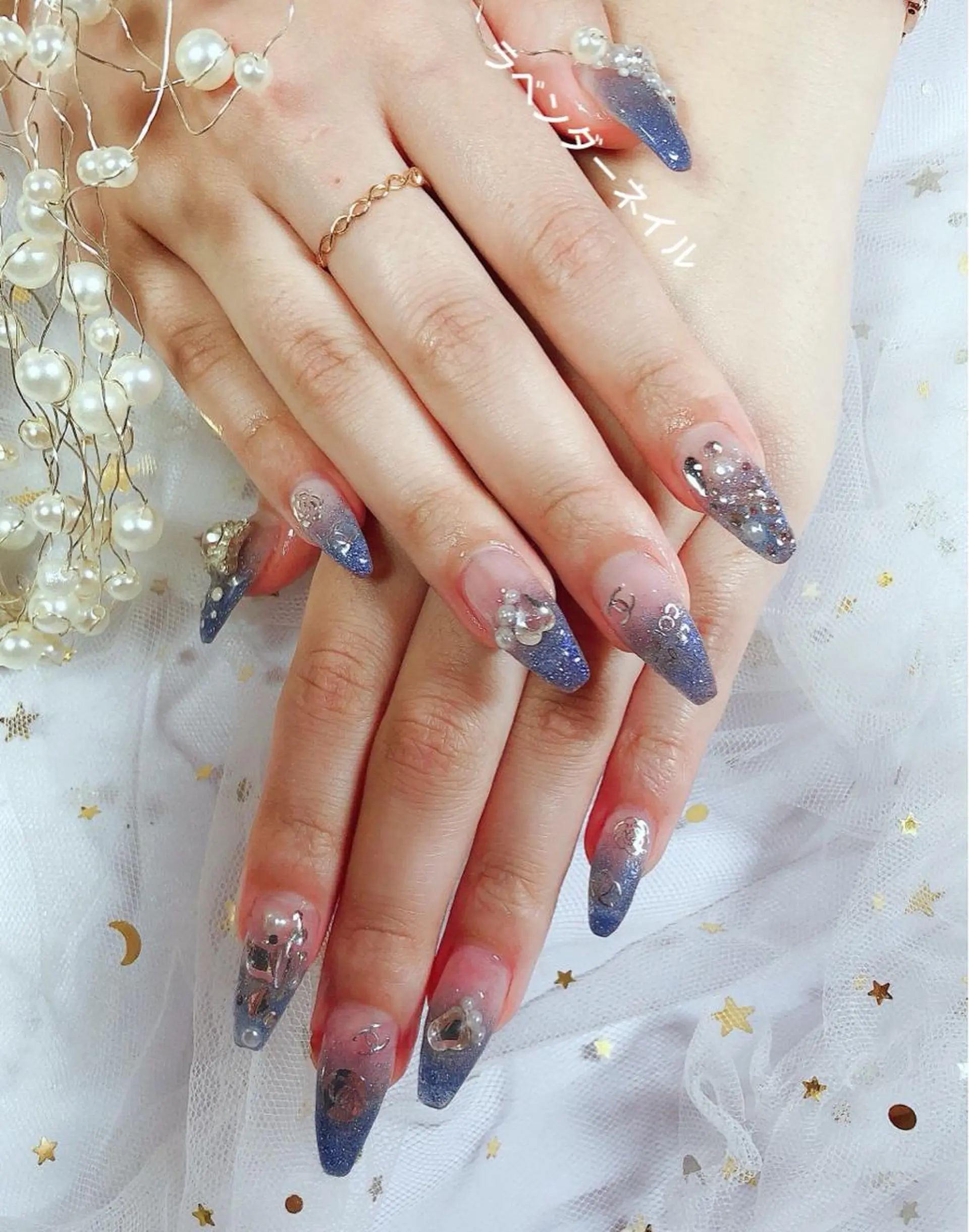 ネイル ラベンダー💖日暮里 ルル💖ネイルのネイルデザイン