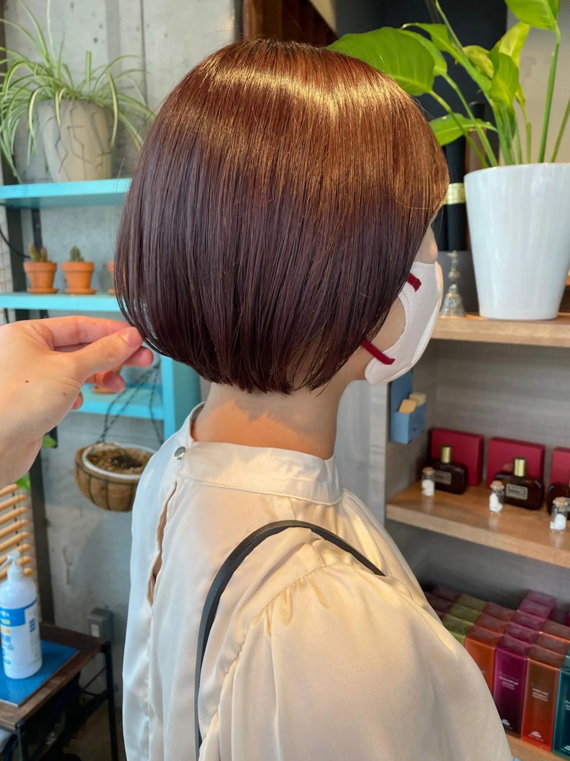 ショート カラー OPShair　ANELLO所属・ショート/ボブ/ メンズ/縮毛矯正のヘアスタイル