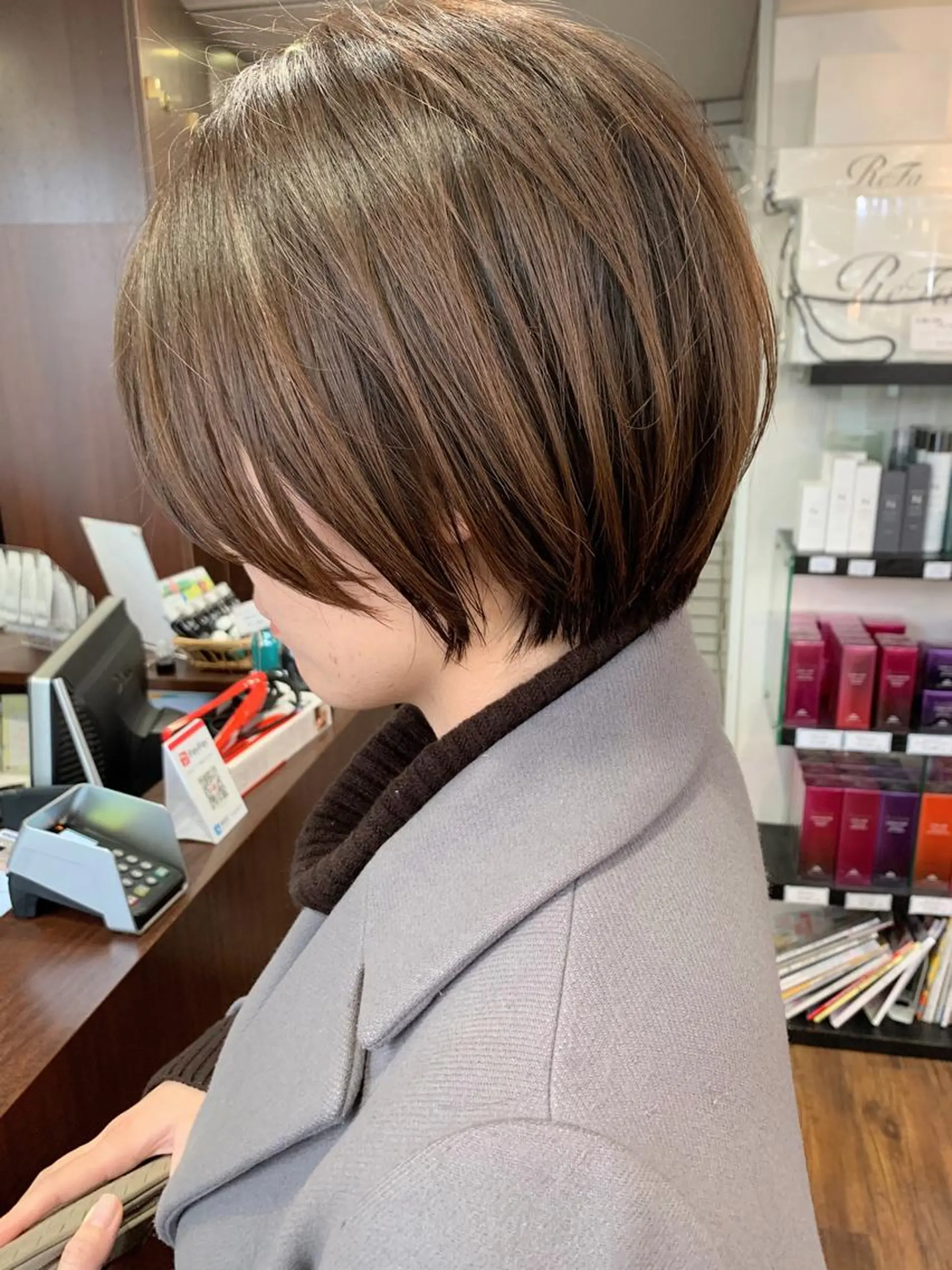 ショート 縮毛矯正/ショート/ レイヤー/畑中正敏のヘアスタイル