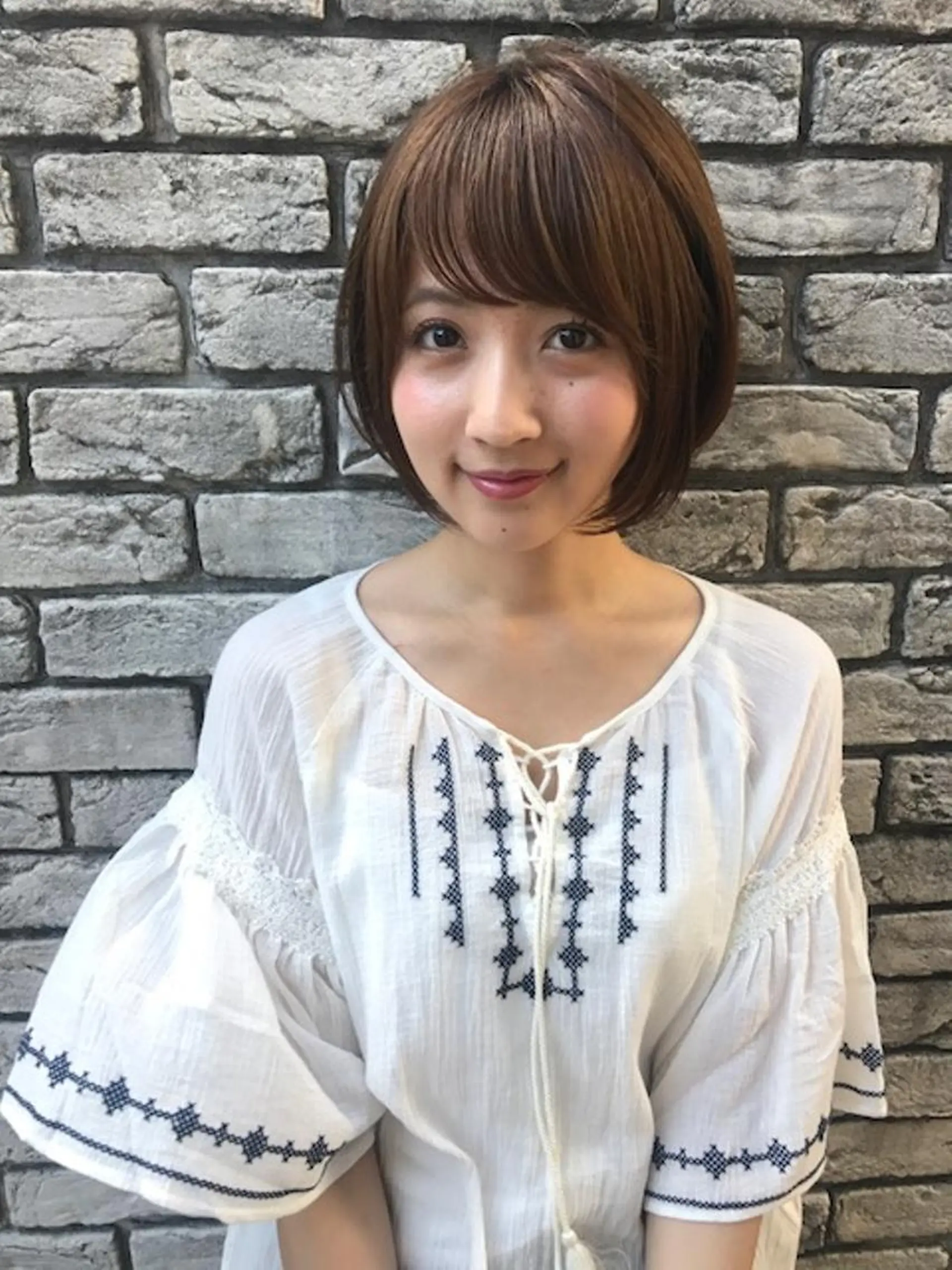 ショート カラー パーマ 羽田 ひろむのヘアスタイル