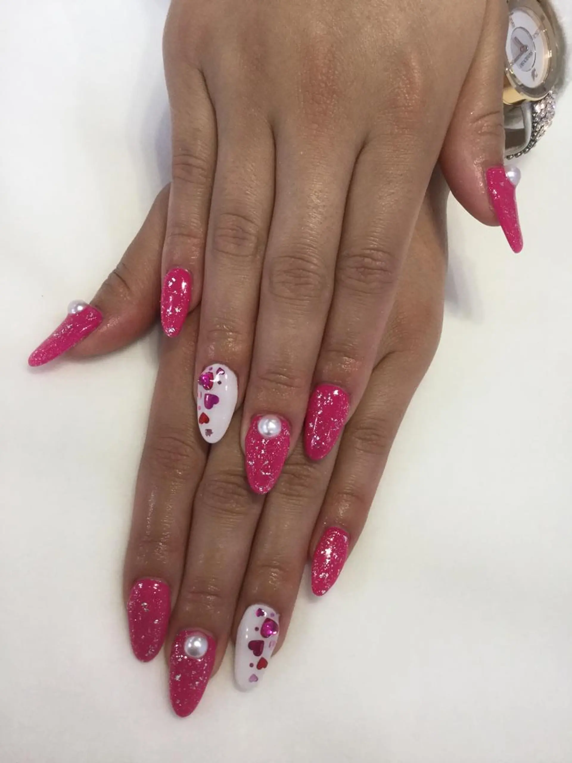 ネイル ハンドネイル 💎🐰 saki. m 🐰💎のネイルデザイン