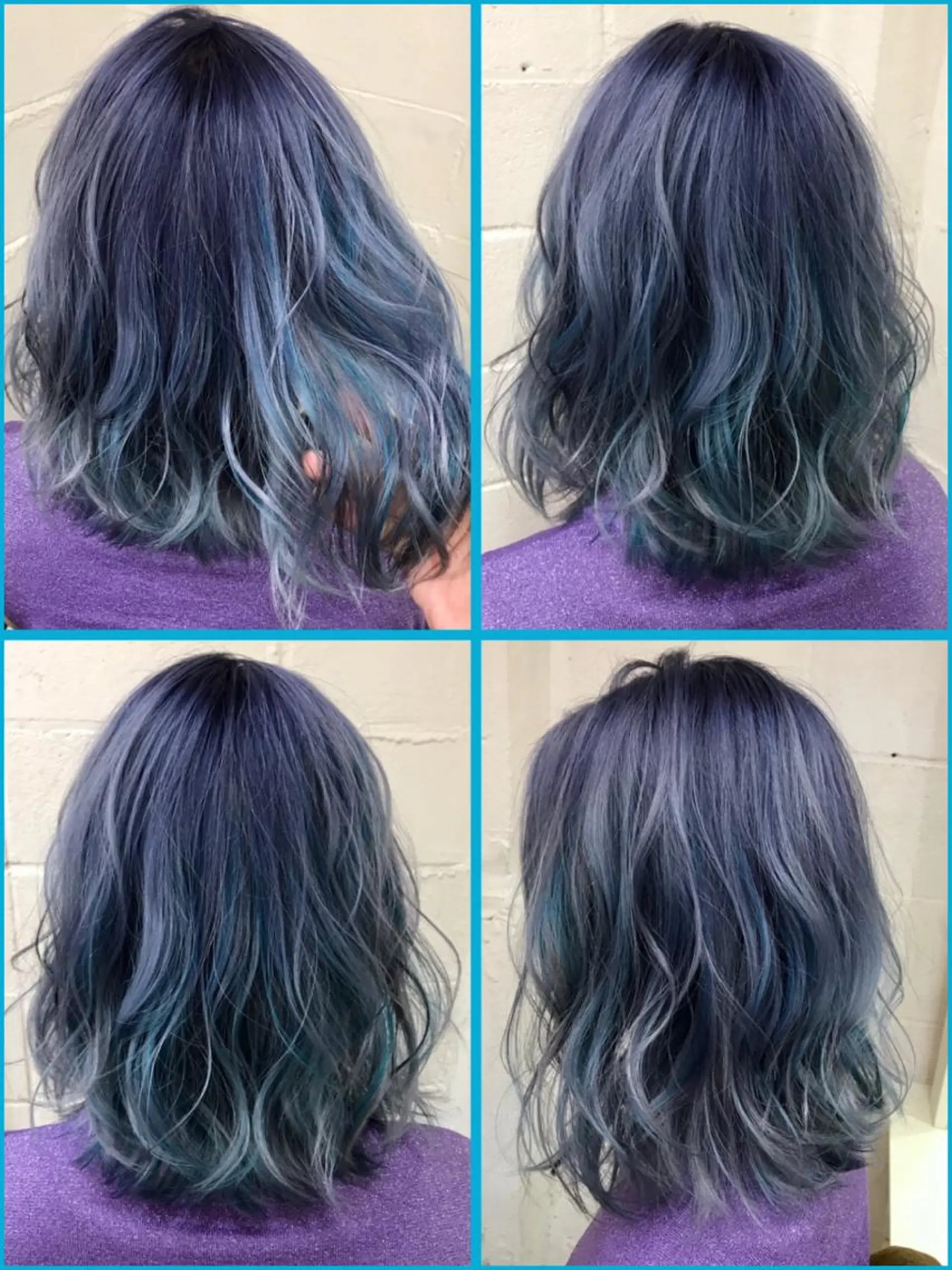 セミロング カラー ササ キのヘアスタイル