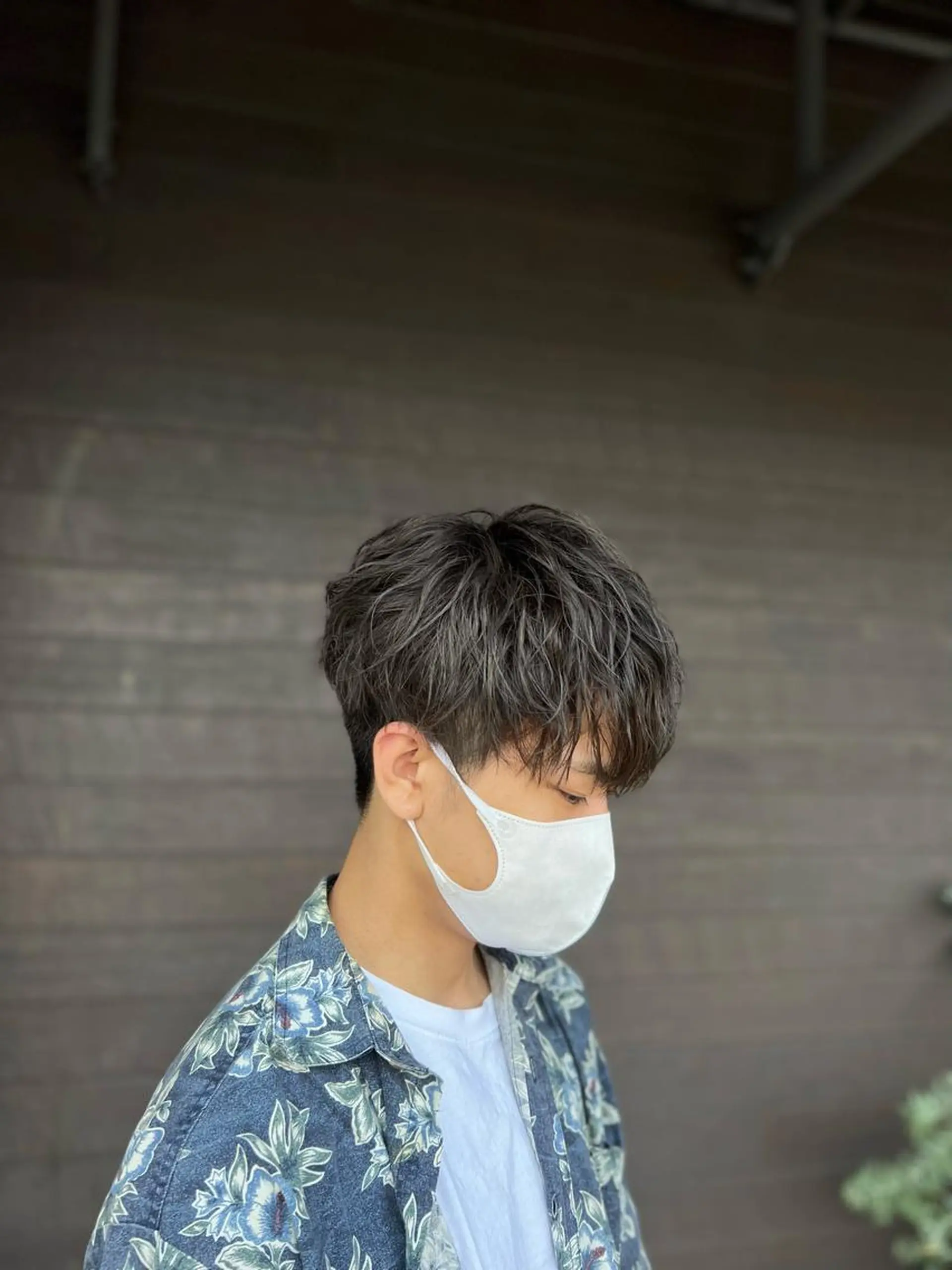 ショート カラー メンズ ヘアカラー 太白区白髪ぼかし/ ボブカット/千葉達人のヘアスタイル