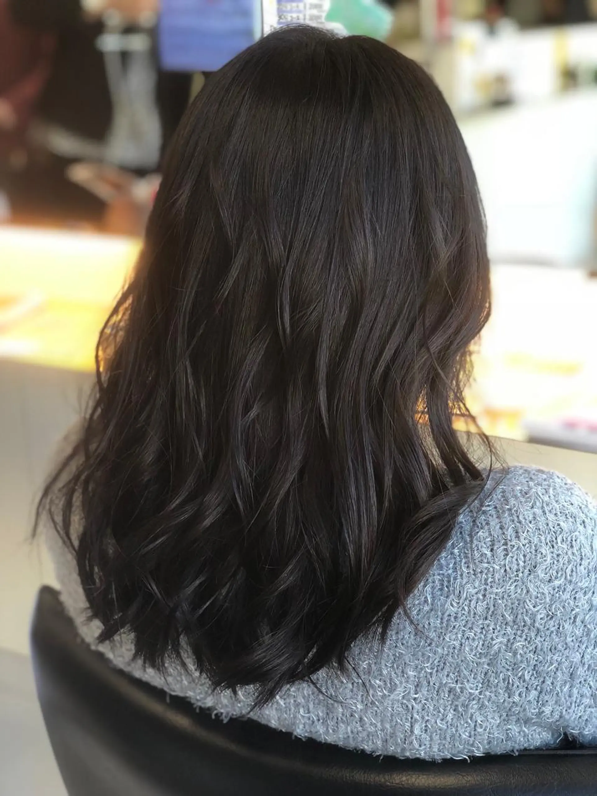 セミロング カラー パーマ 髪質改善カラー🎗️ 滝沢純のヘアスタイル