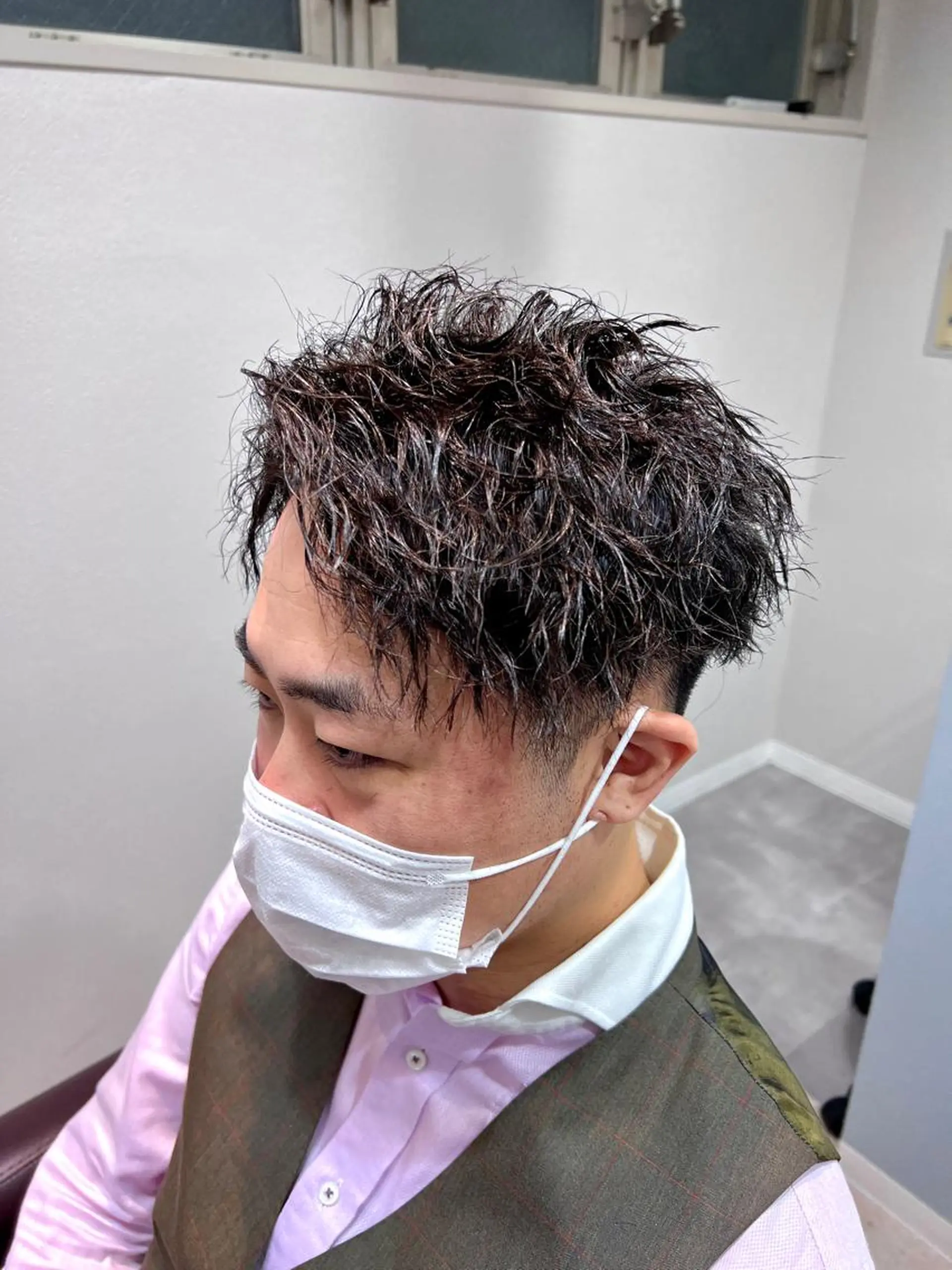 ショート パーマ メンズ 大澤 慶紘のヘアスタイル