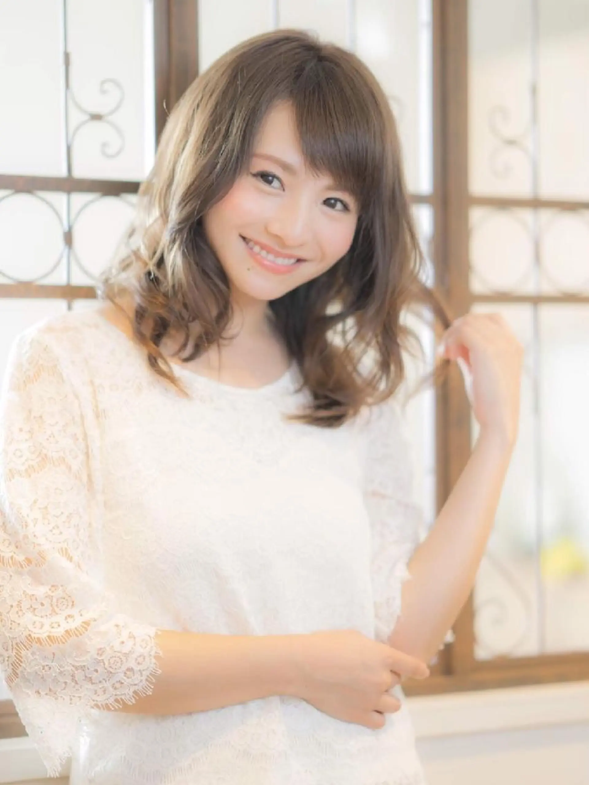 セミロング パーマ 木村 昇のヘアスタイル