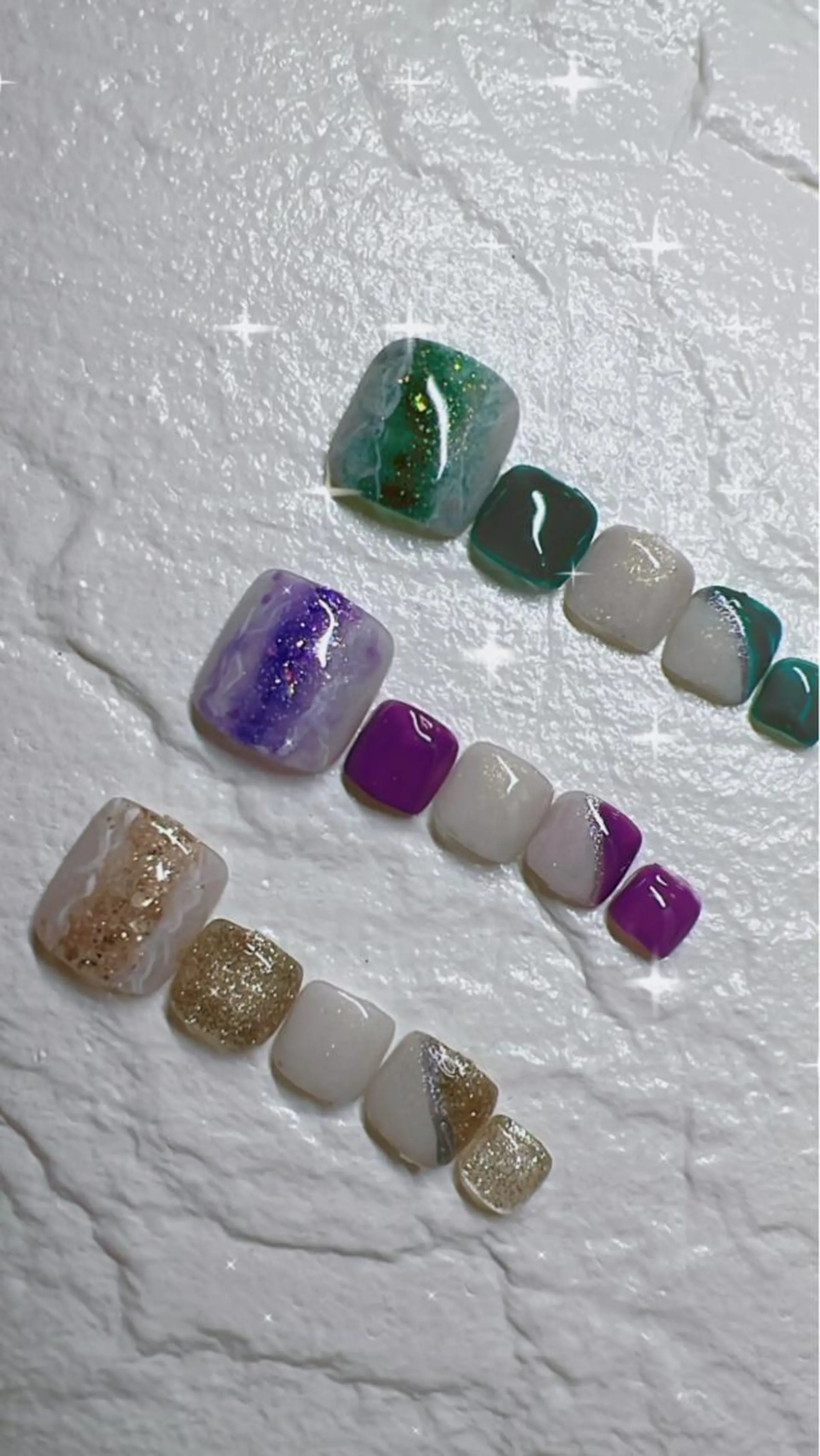 カラー ネイル フットネイル ecru エクリュのネイルデザイン