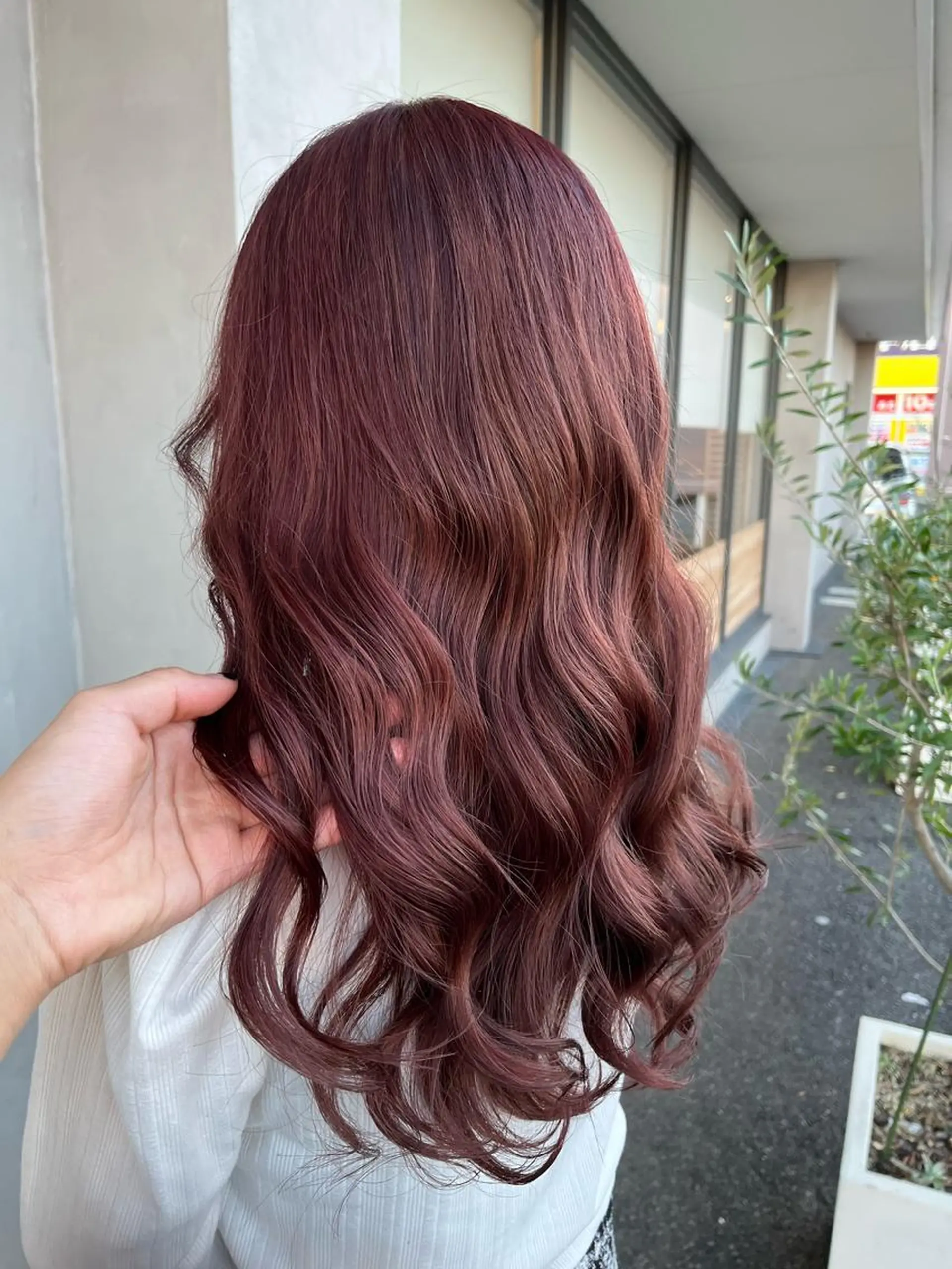 セミロング カラー ベージュカラー ラベンダーカラー ラベンダーベージュ 名古屋／デザイン／ ブリーチ/松井亮磨のヘアスタイル