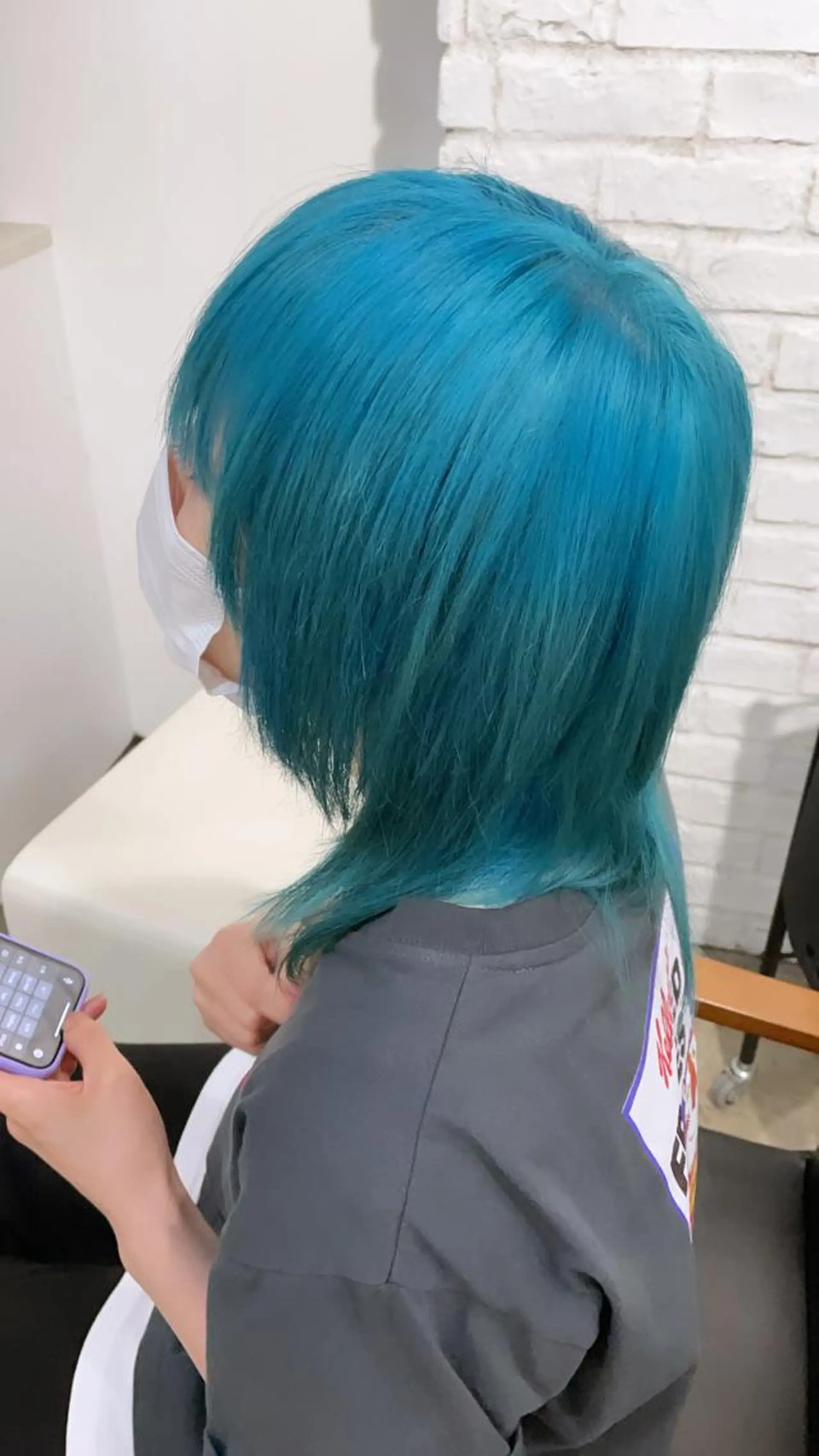 ミディアム 🐬脱白髪染めカラー 清水大世🐬のヘアスタイル