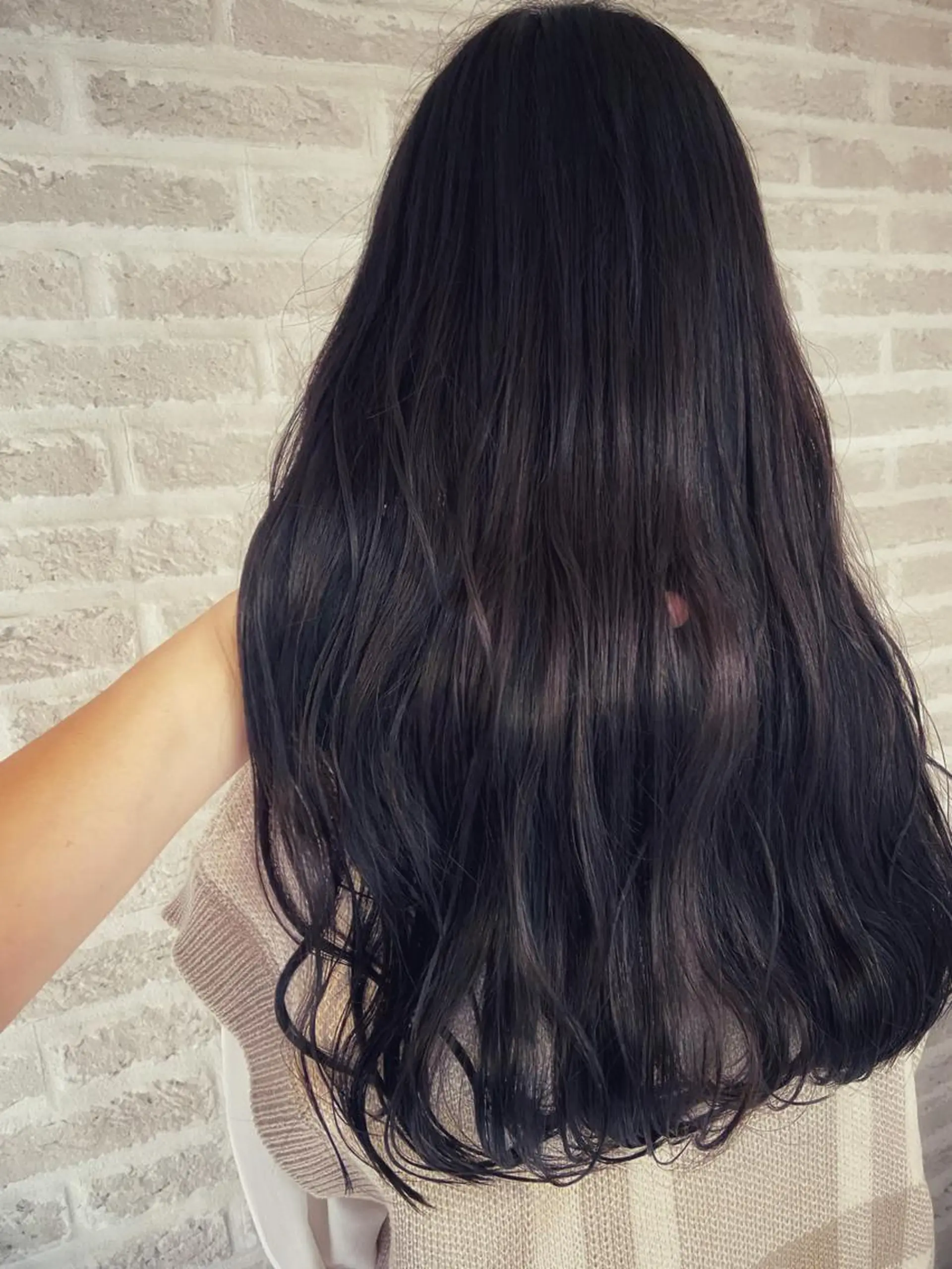 ロング カラー ヘアアレンジ ラベンダーカラー 米村（北岡）慶子 お店変わりました！のヘアスタイル