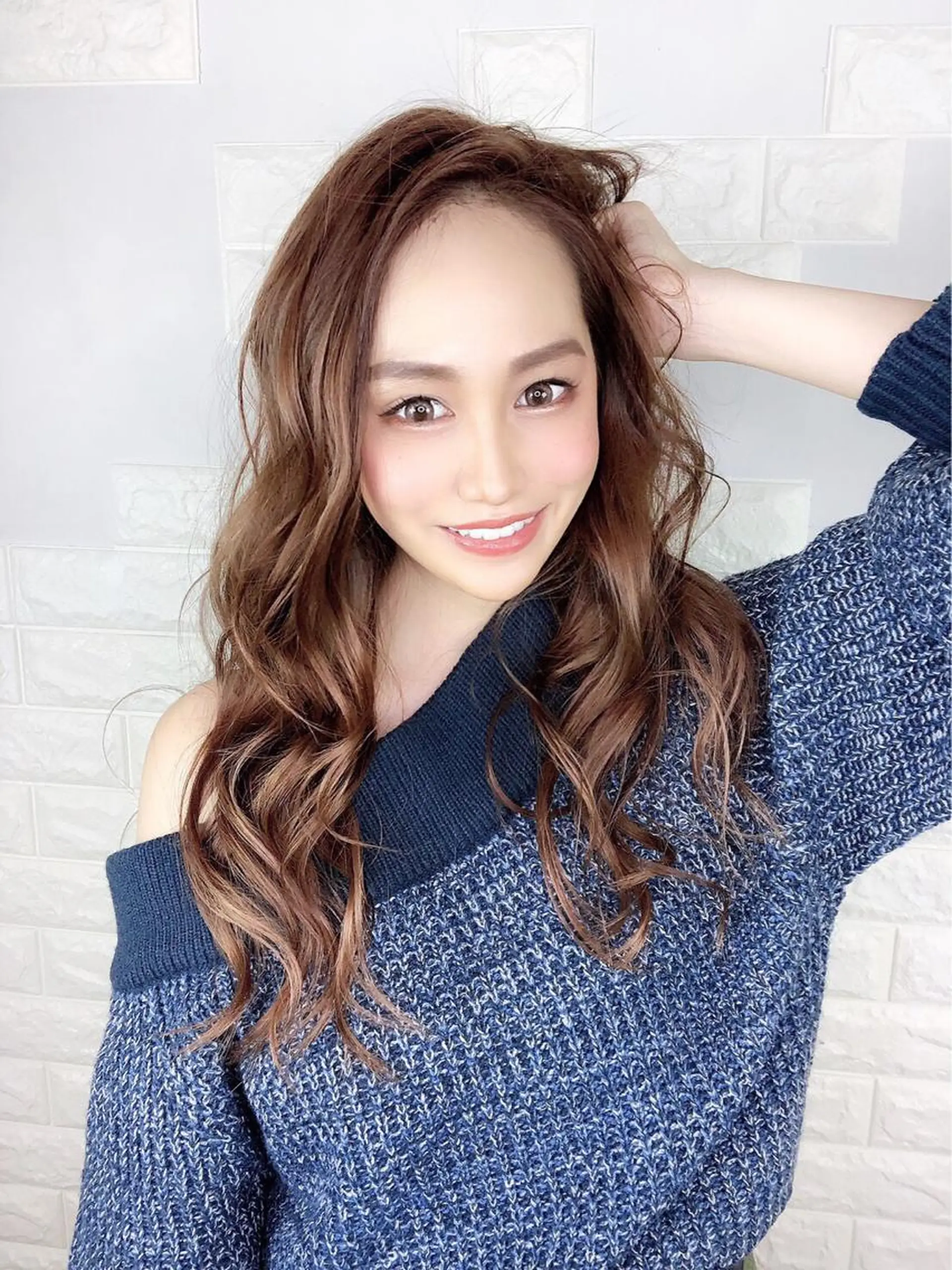 ロング カラー ヘアアレンジ 編み込みエクステ プルエクステ シールエクステ エクステ エクステ Shelltie Fiel (シェルティフィエル)所属・次世代シールエクステ 錦糸町 小泉 朋之のヘアスタイル