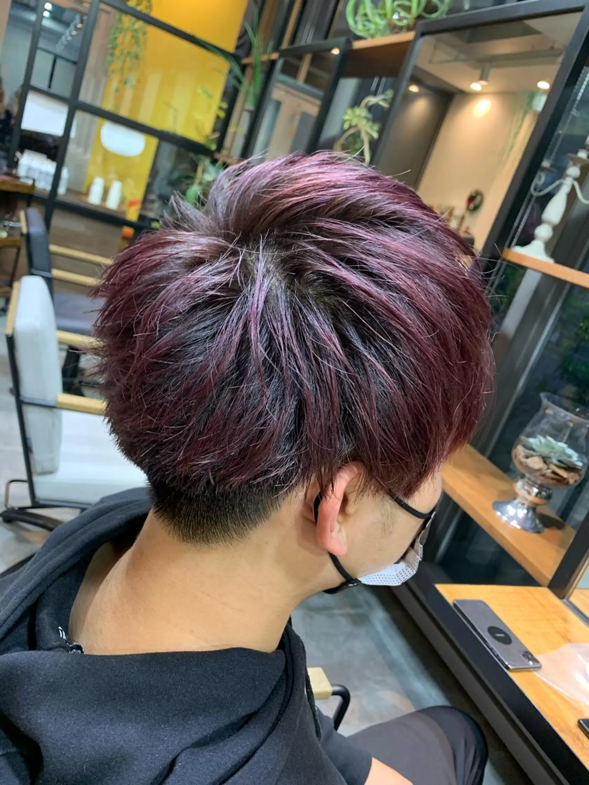 カラー メンズ 天野 開のヘアスタイル