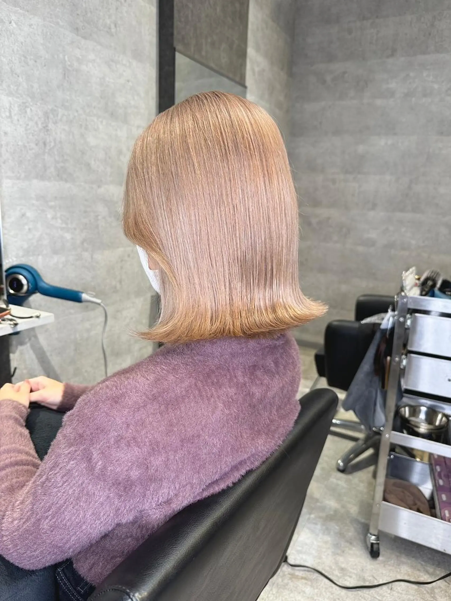 ミディアム 外国人風カラー ハイライト 髪質改善 似合わせカット トリートメント カット ヘアカラー トリートメント BUCKS【天王寺】 バックス【駅30秒】のヘアスタイル