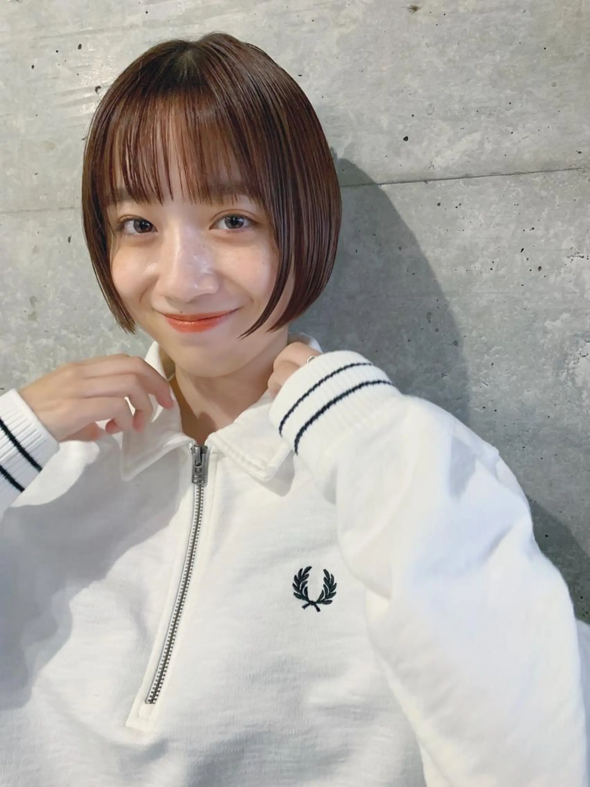 ショート カラー ボブパーマコテ巻き風 パーマNo1深江秀平のヘアスタイル