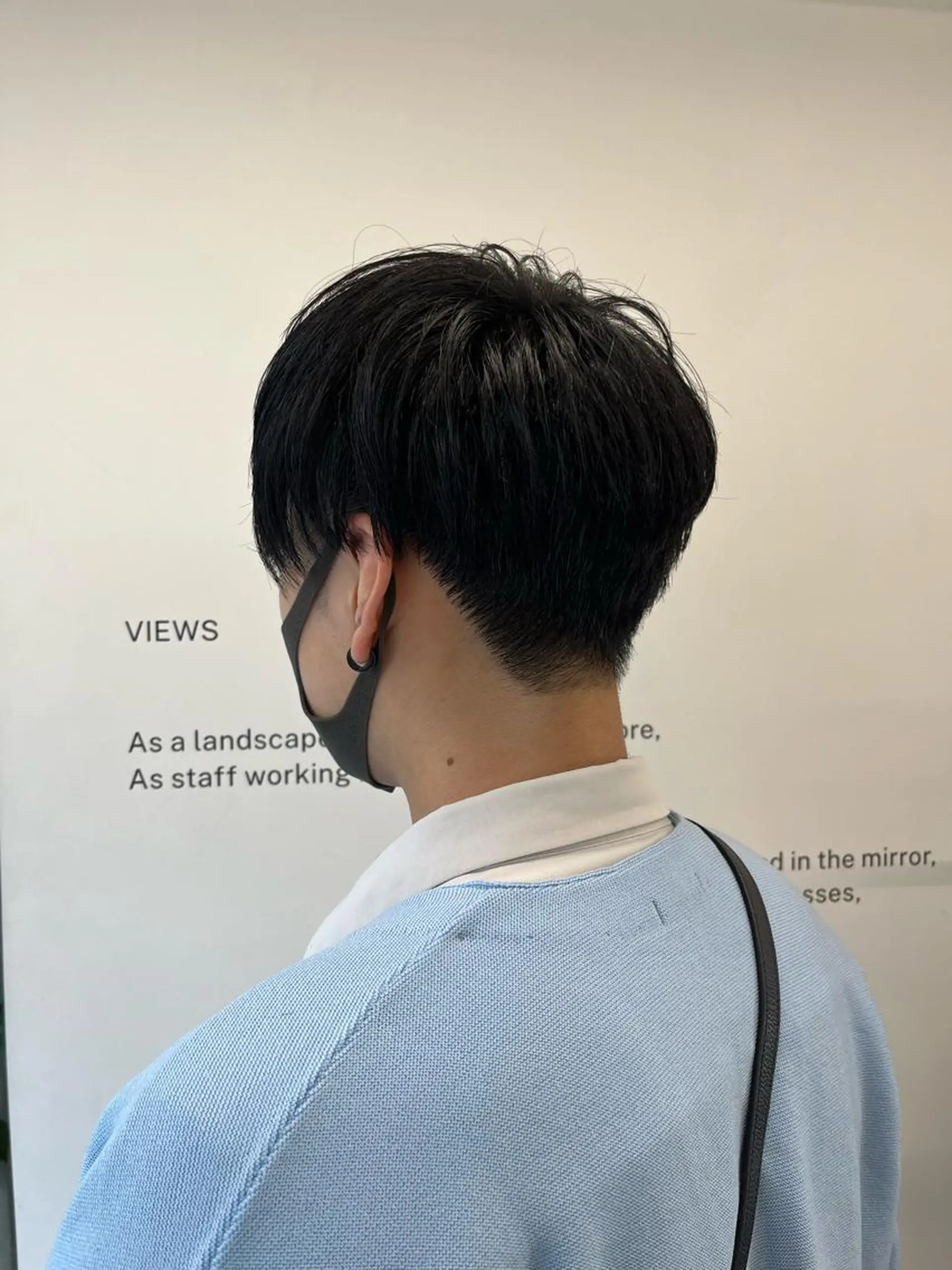 ショート メンズ カット パーマ ダブルカラー/ ケアブリーチ/クニトのヘアスタイル