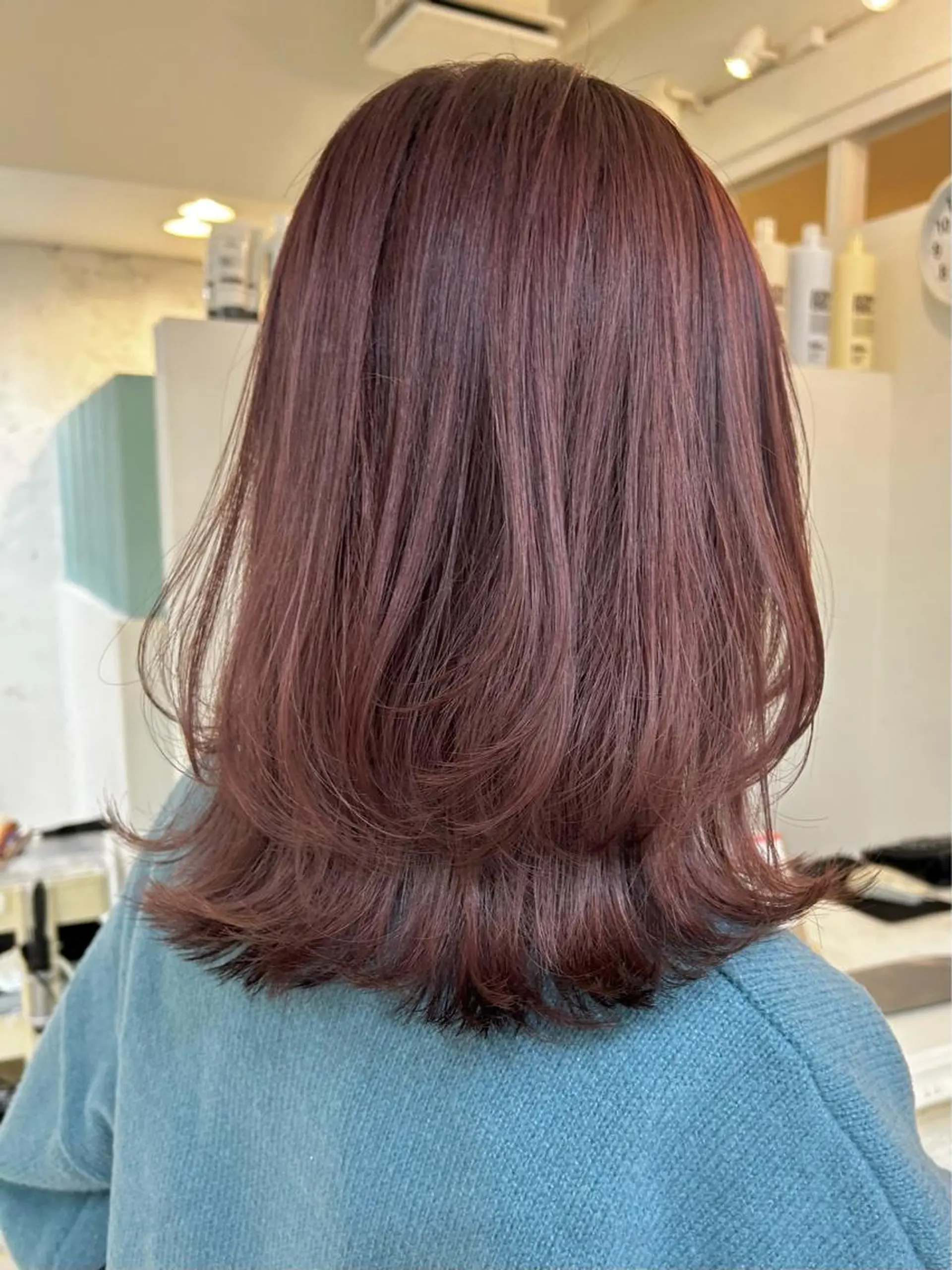 ミディアム カラー ヘアアレンジ マツエク・マツパ アイブロウ ピンクカラー 眉カラー カラーマツエク くびれヘア カット トリートメント Noah's　Ark所属・透明感カラー🫧ヘア セット🫧松本菜月の眉毛・アイブロウイメージ