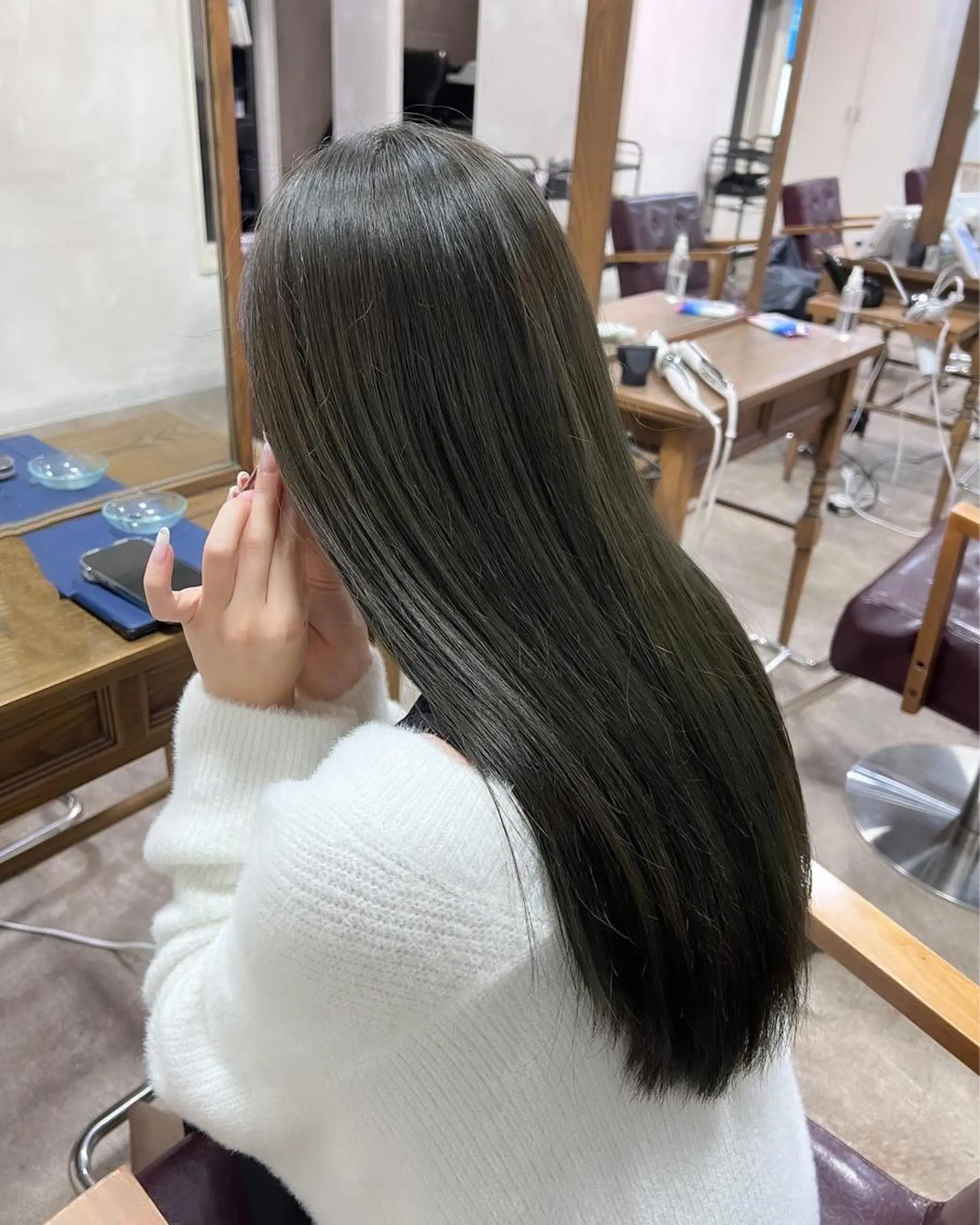 カラー ヘアカラー ✨ブリーチなしカラー ×髪質改善✨松村 潤のヘアスタイル