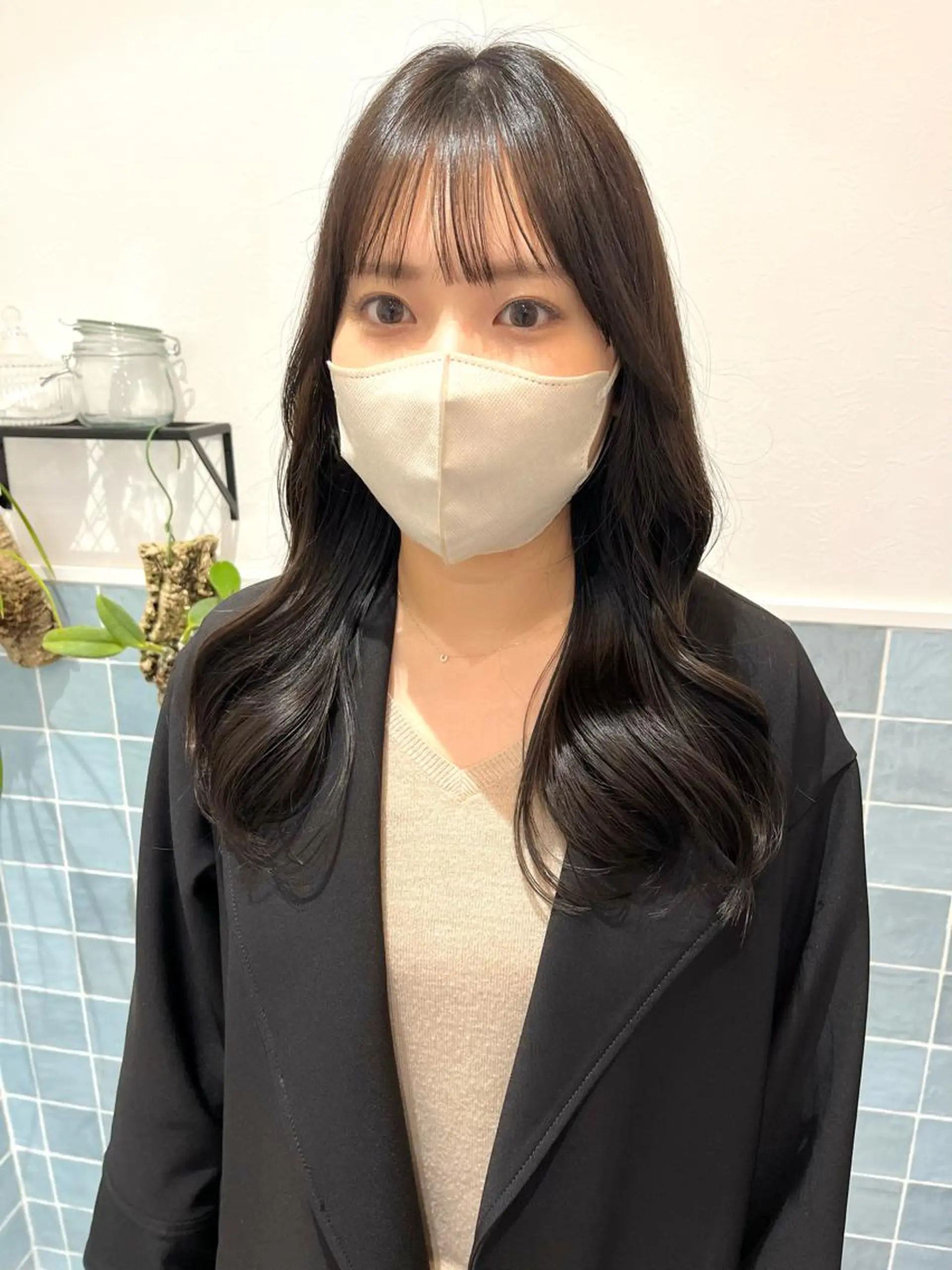 ロング カット 三輪 珠美のヘアスタイル