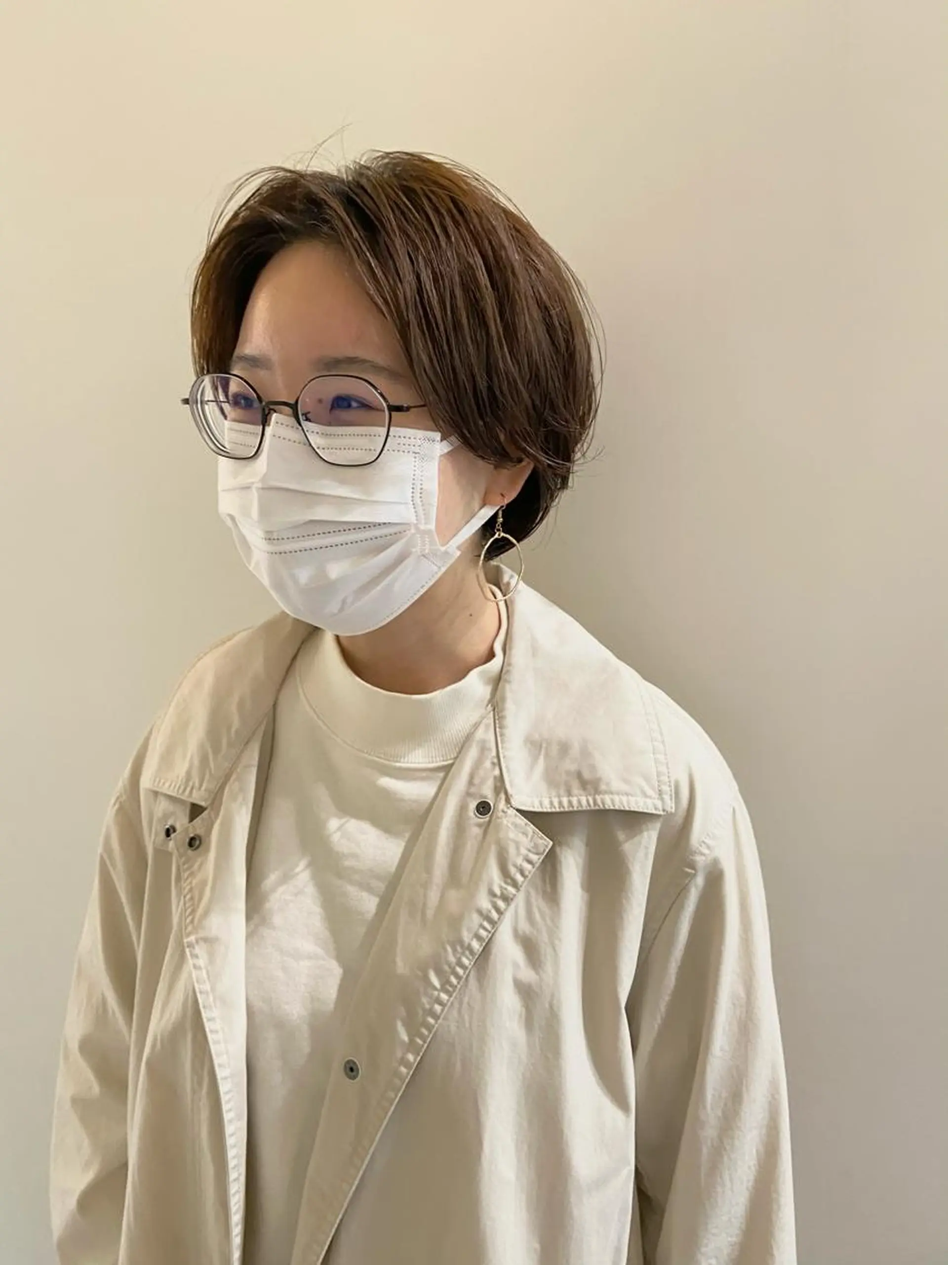 ショート カラー パーマ ショートヘア カット パーマ トリートメント 田中 あやなのヘアスタイル