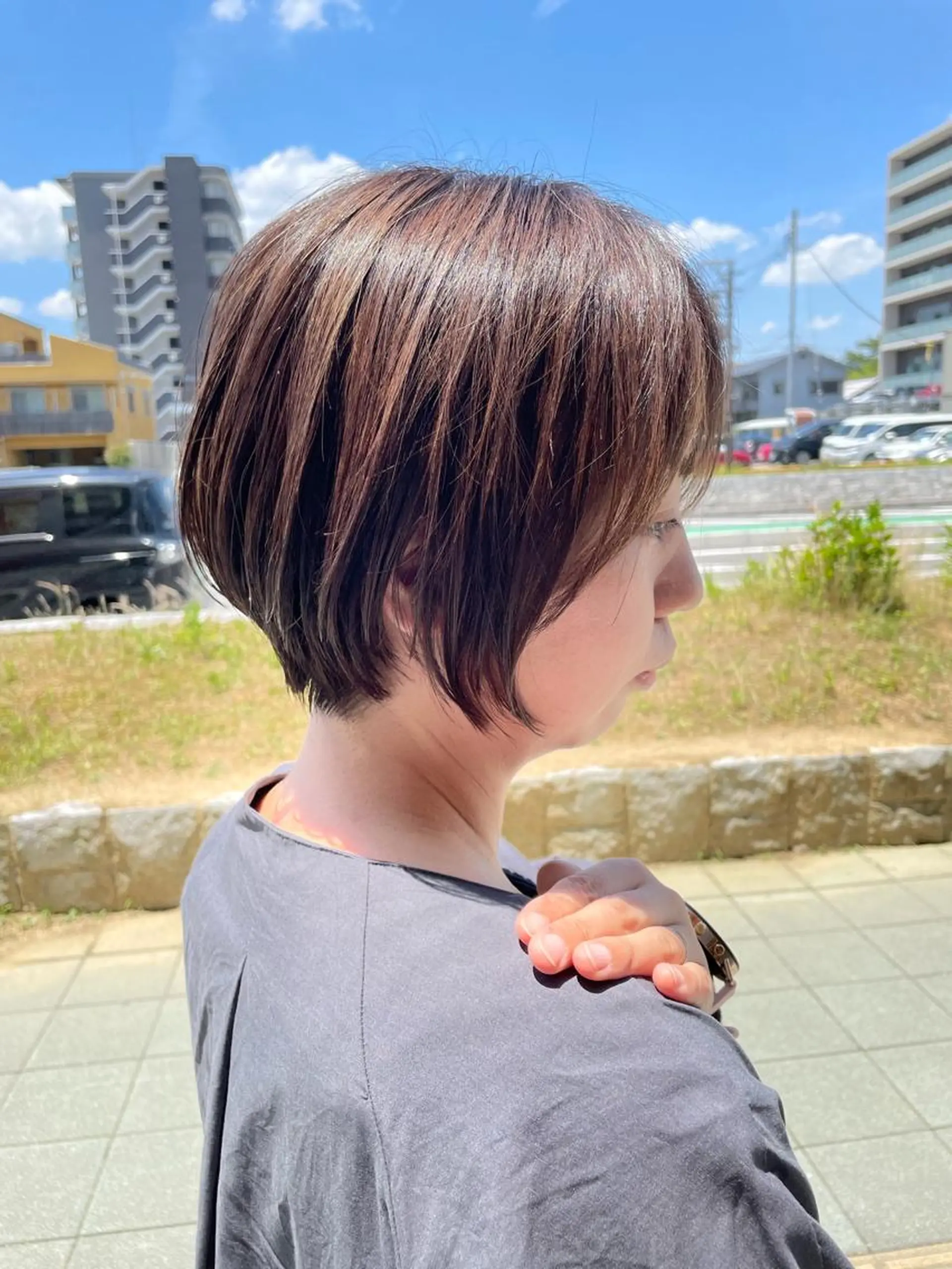 ショート 似合わせスタイル 岡田勇哉のヘアスタイル