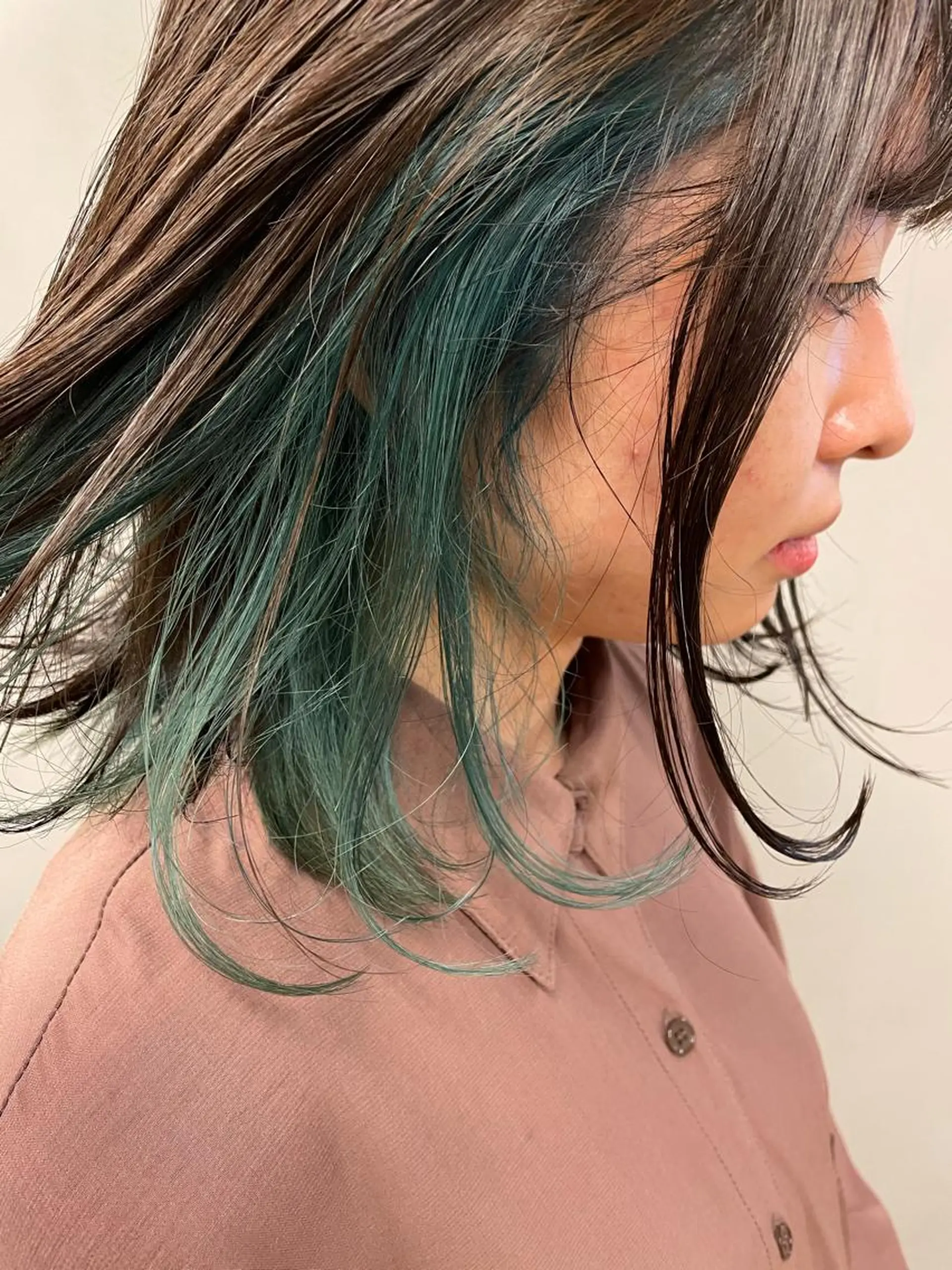 ミディアム カラー カット ヘアカラー トリートメント tatsumi/ボブ ウルフ/レイヤーのヘアスタイル