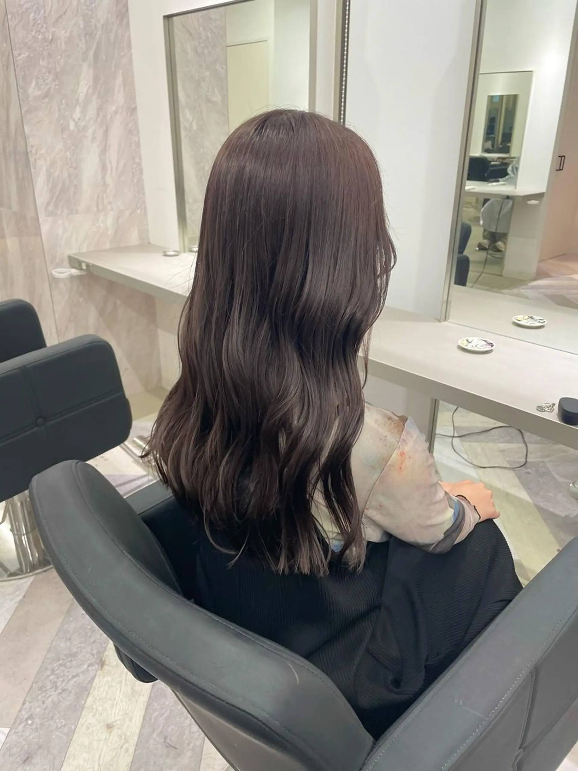 セミロング ヘアカラー トリートメント ヘアセット 🎗 💖井上 竜 ブリーチ指名No.1のヘアスタイル