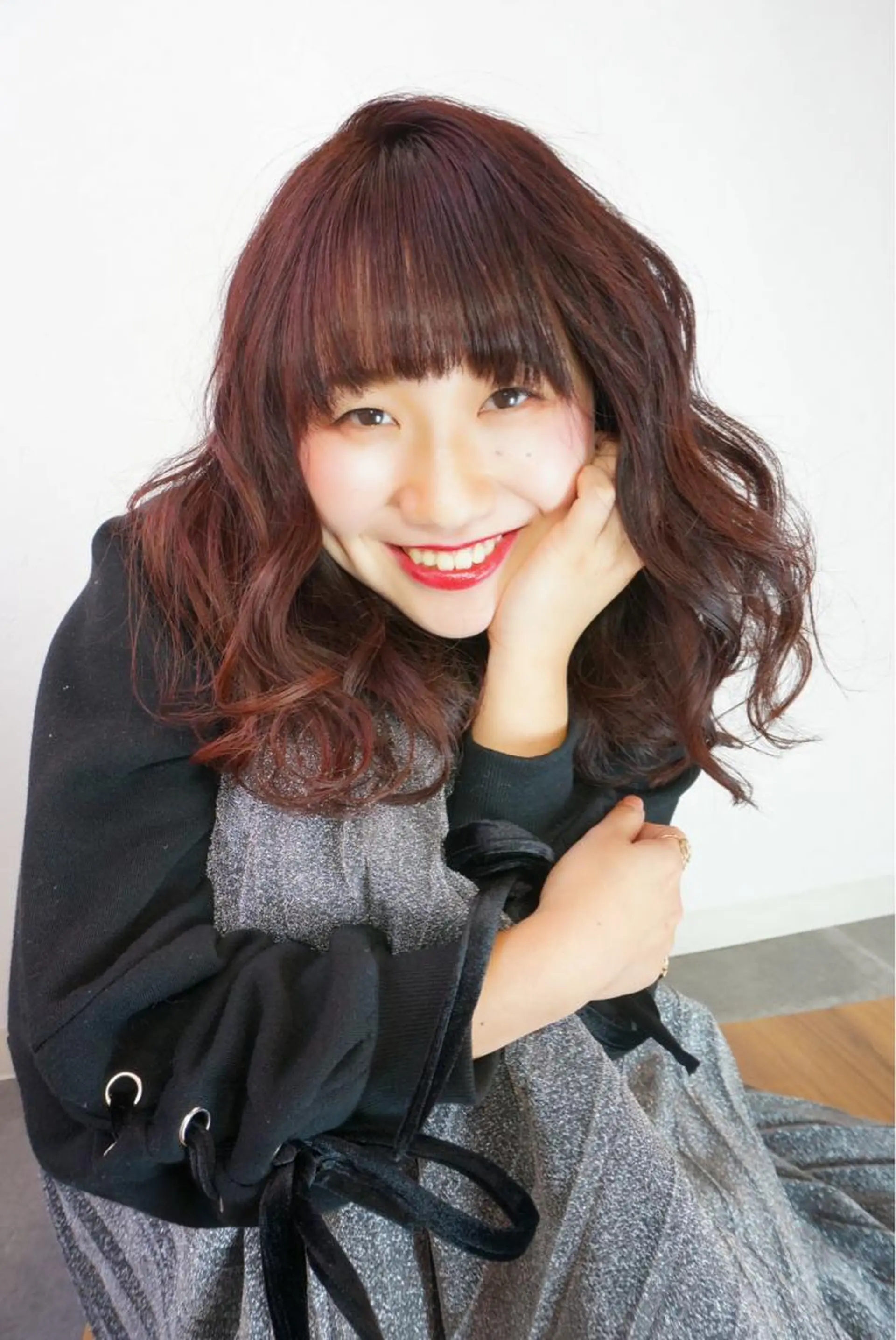 ミディアム カラー sharesalon セキケイタのヘアスタイル