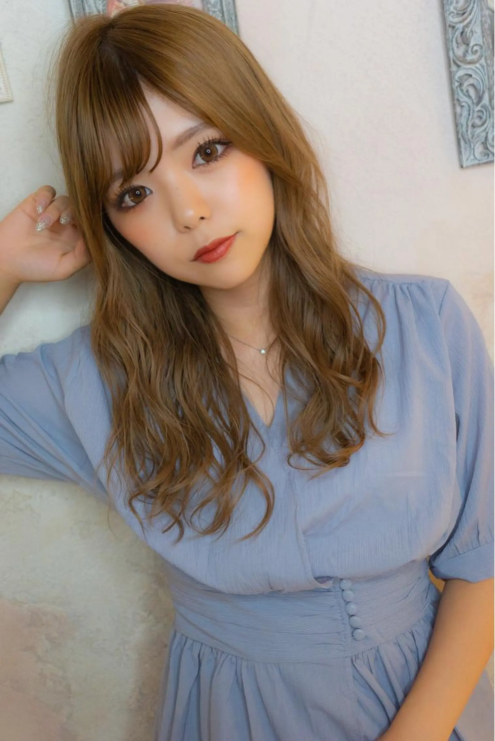 ミディアム アッシュ レイヤーカット カット ヘアカラー トリートメント 代表山口ひな 髪質改善のプロのヘアスタイル