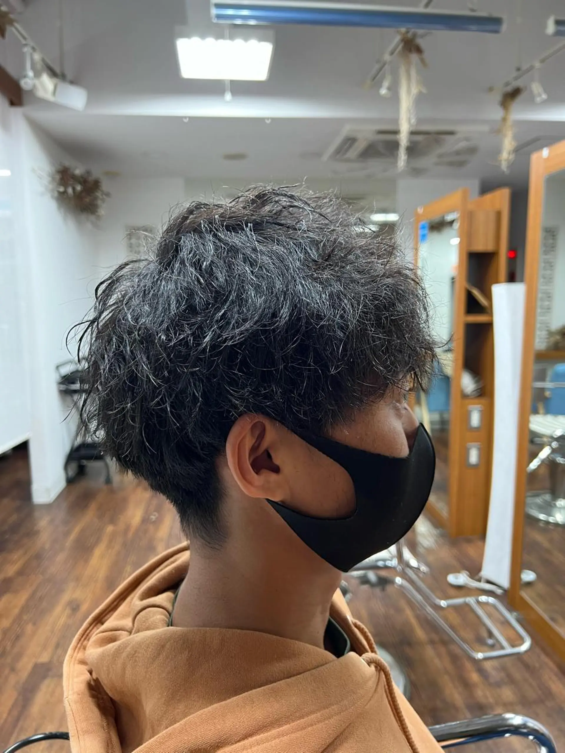 メンズ マッシュ メンズパーマ NAGISA 𝜗𝜚のヘアスタイル