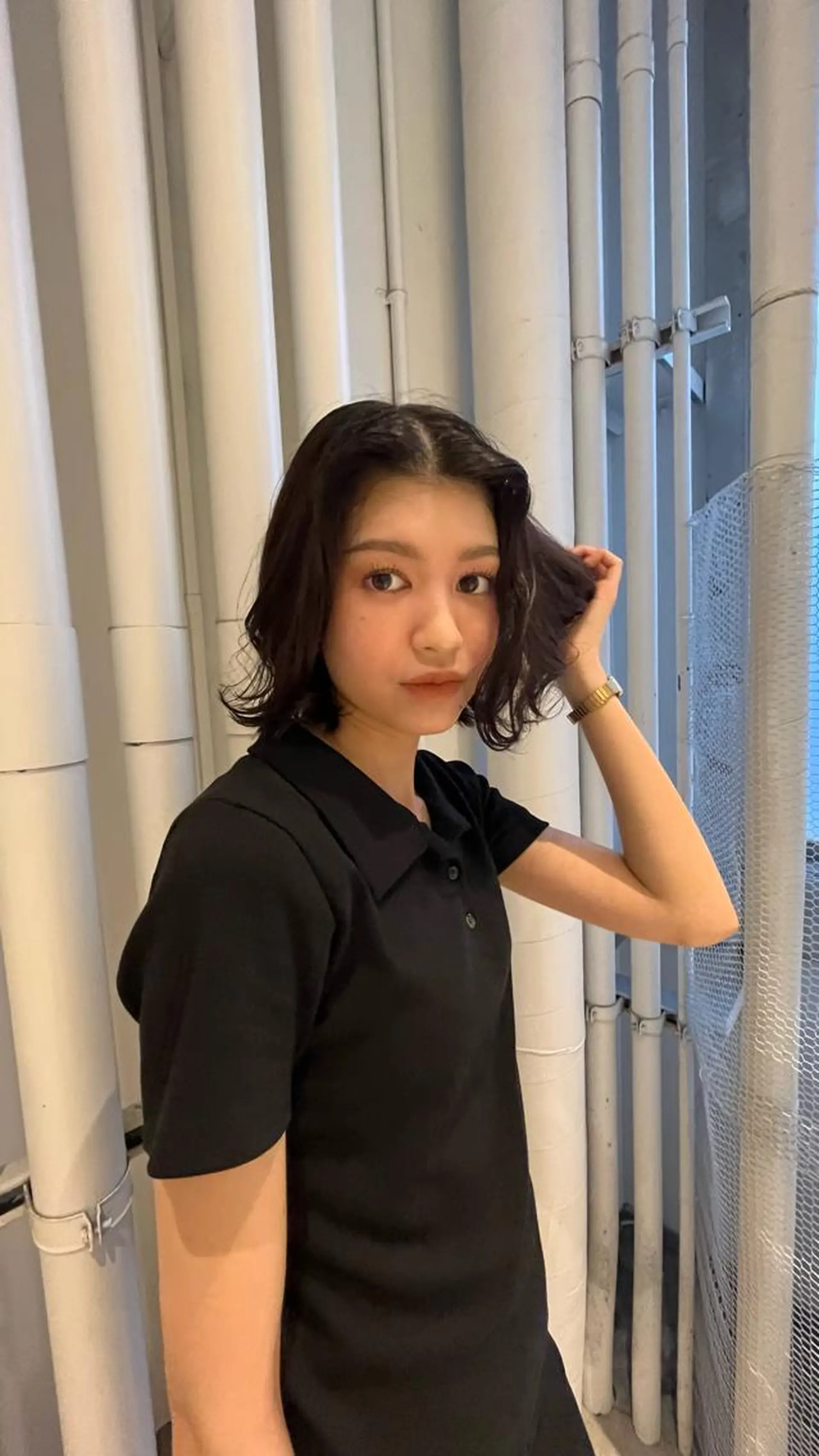 カラー YUI／レイヤー カット/透明感カラーのヘアスタイル