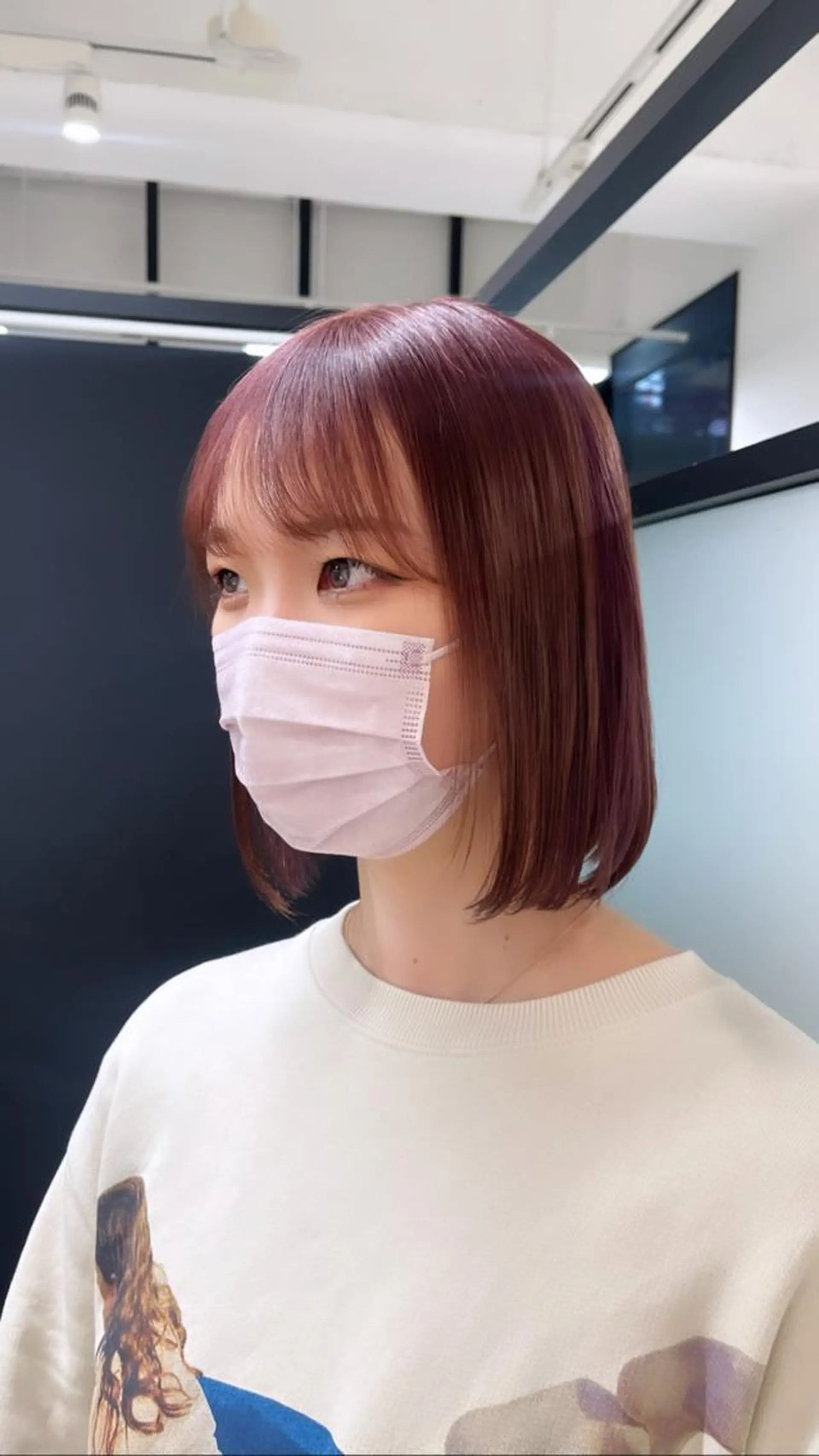 ミディアム 髪質改善/縮毛矯正 艶カラー/珠聡のヘアスタイル