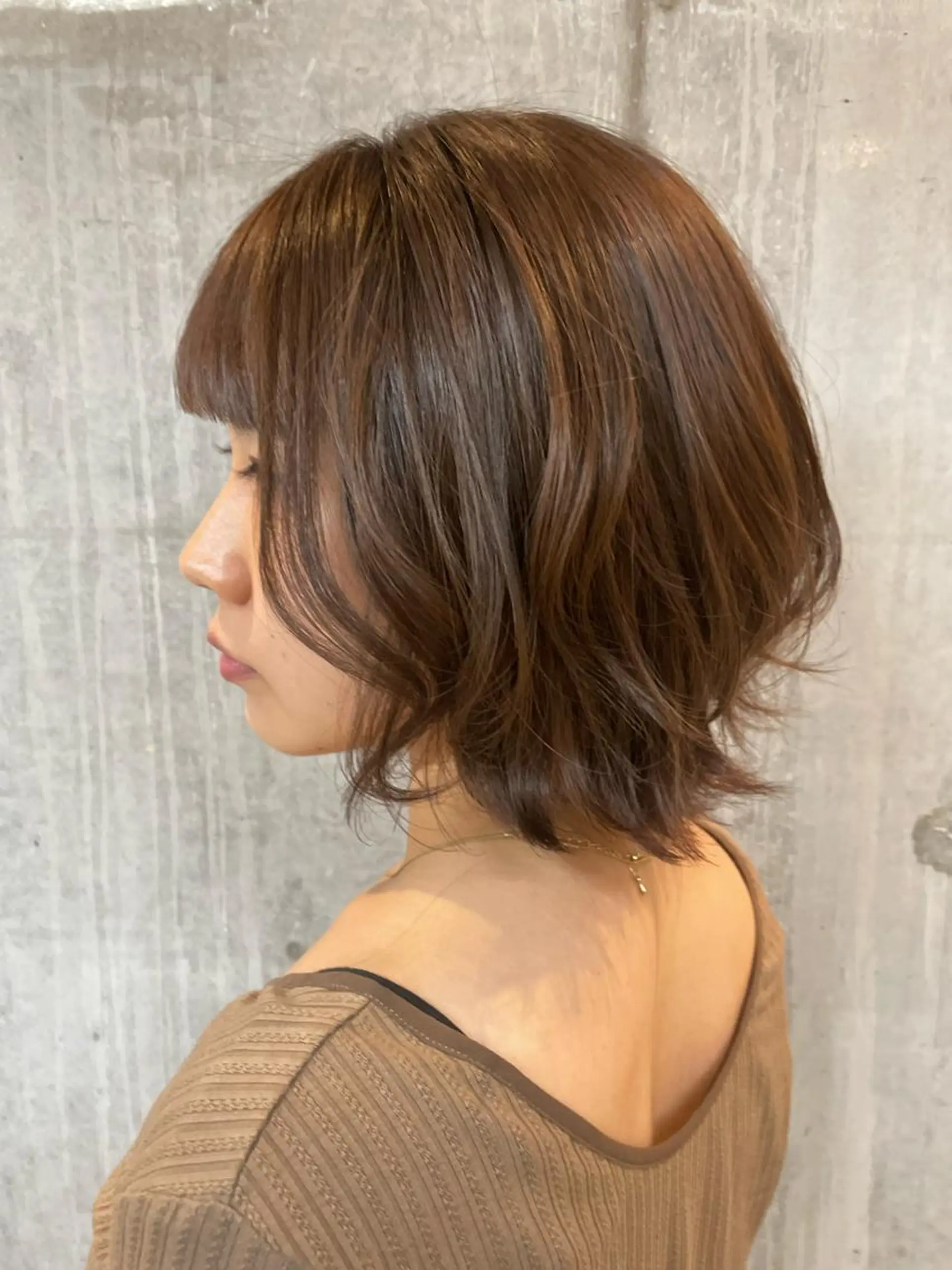 ミディアム 女性に人気♪ はやしほのかのヘアスタイル